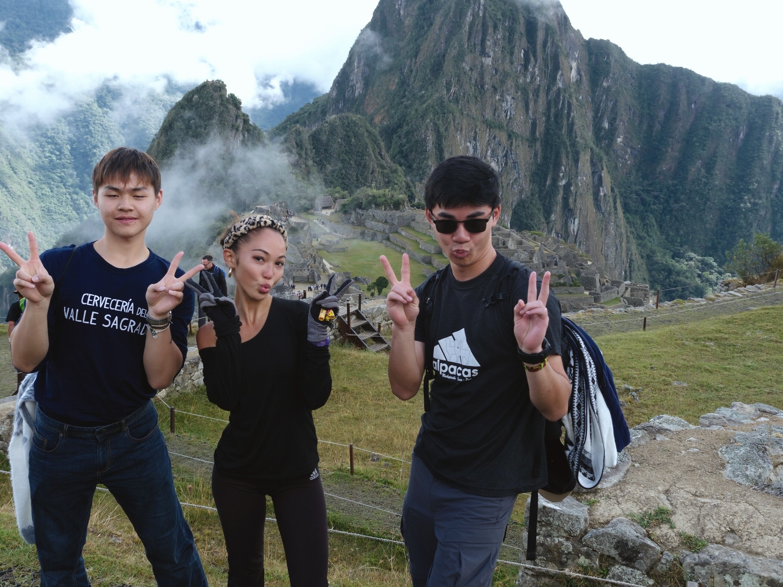 My friends and I at Machu Picchu