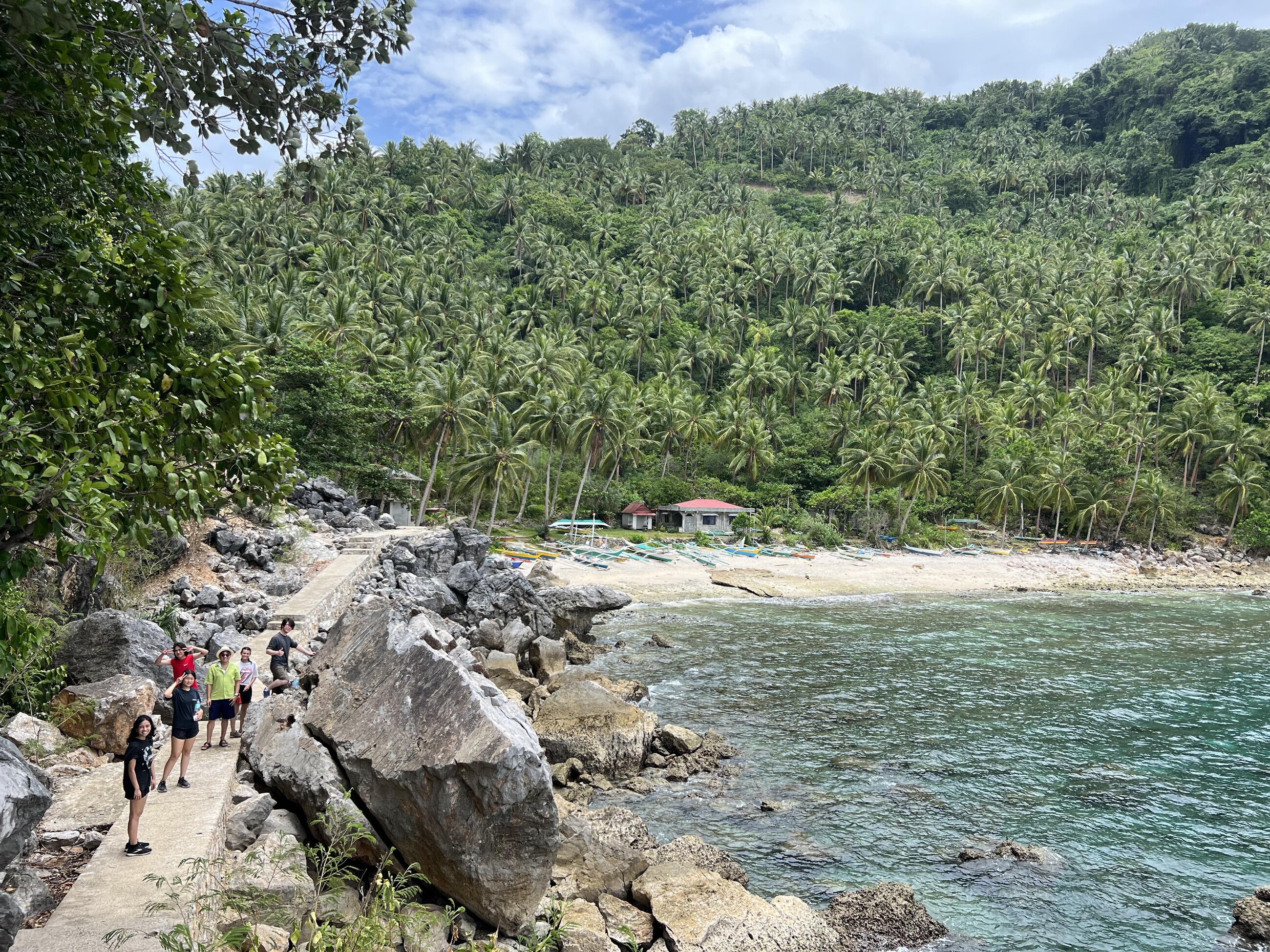 HIke near the Blue Hole on Tablas Island, Romblon. With Dr. Jobin, and co-interns at UC Davis 2023
