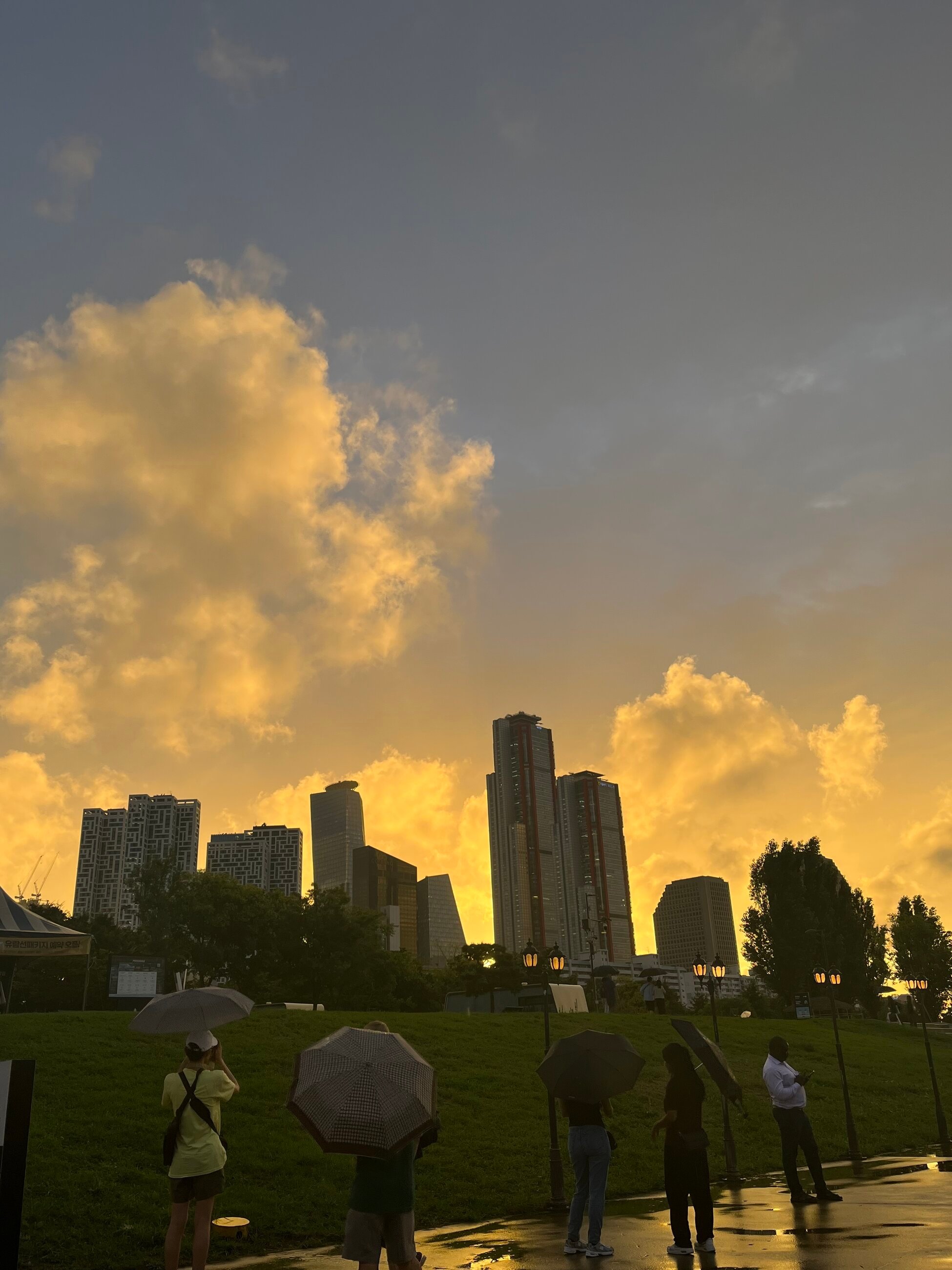 This is a pretty sunset I saw my third day here along the Han River!