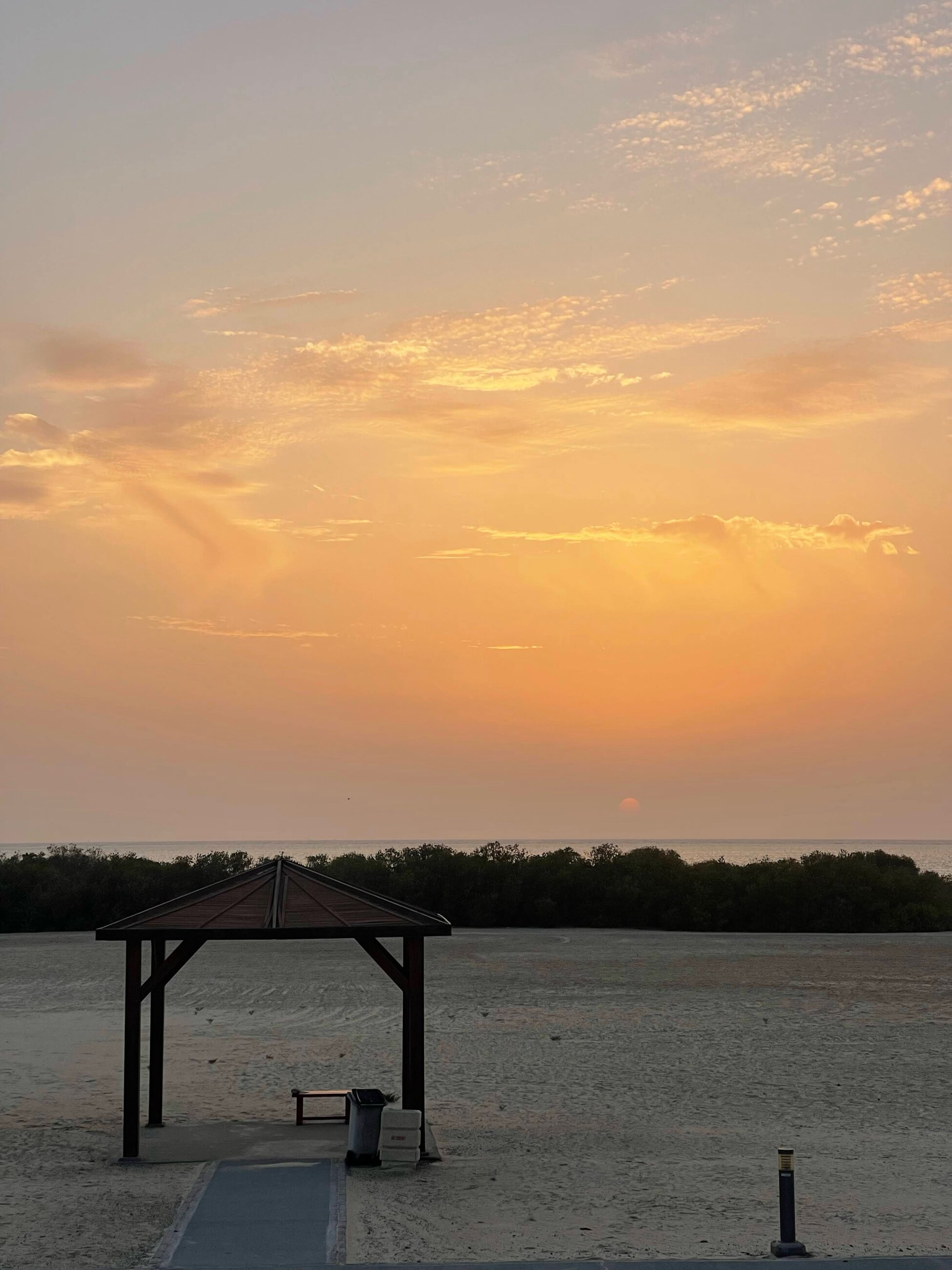 Sunrise on campus