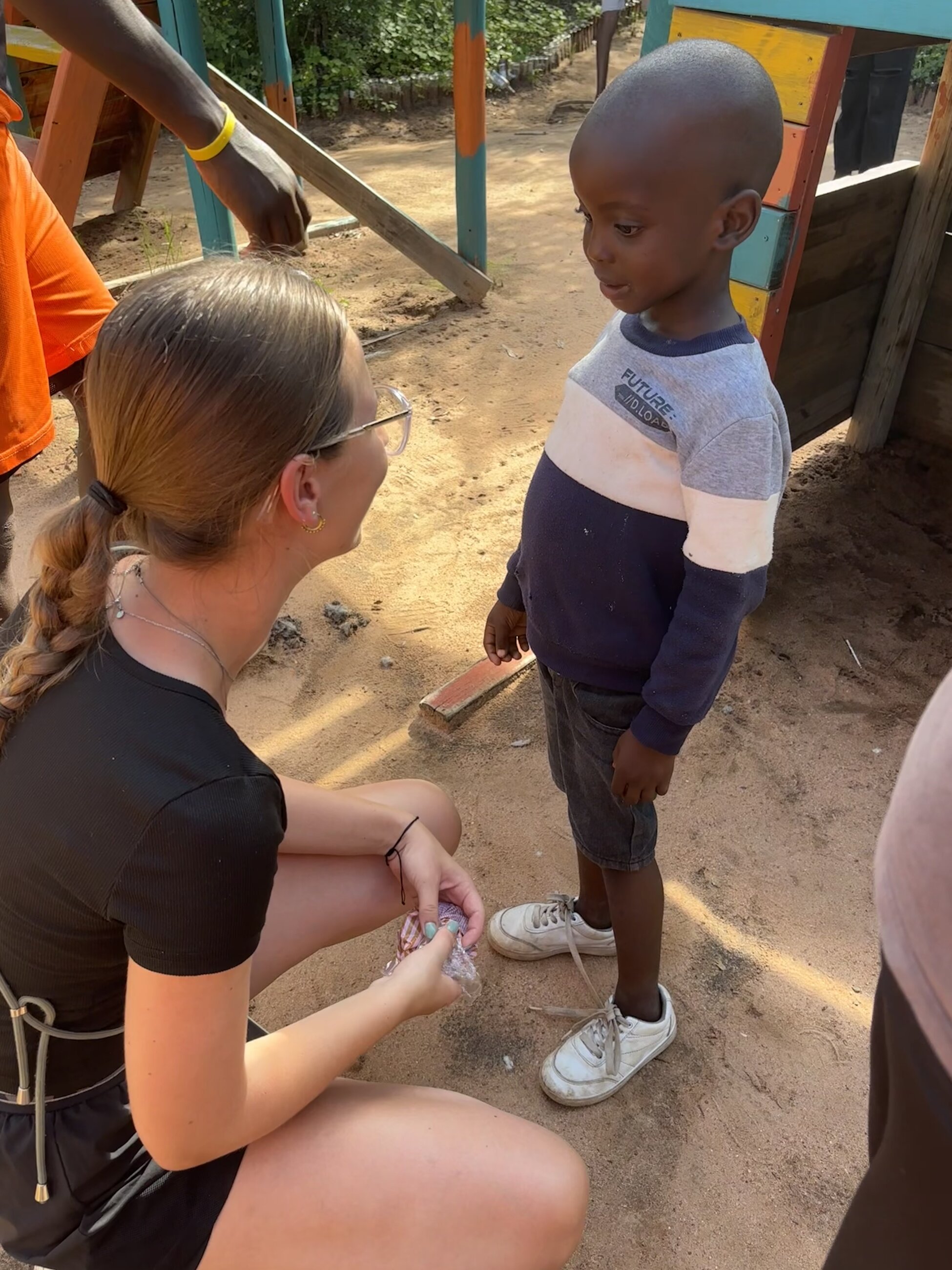 Working with the kids