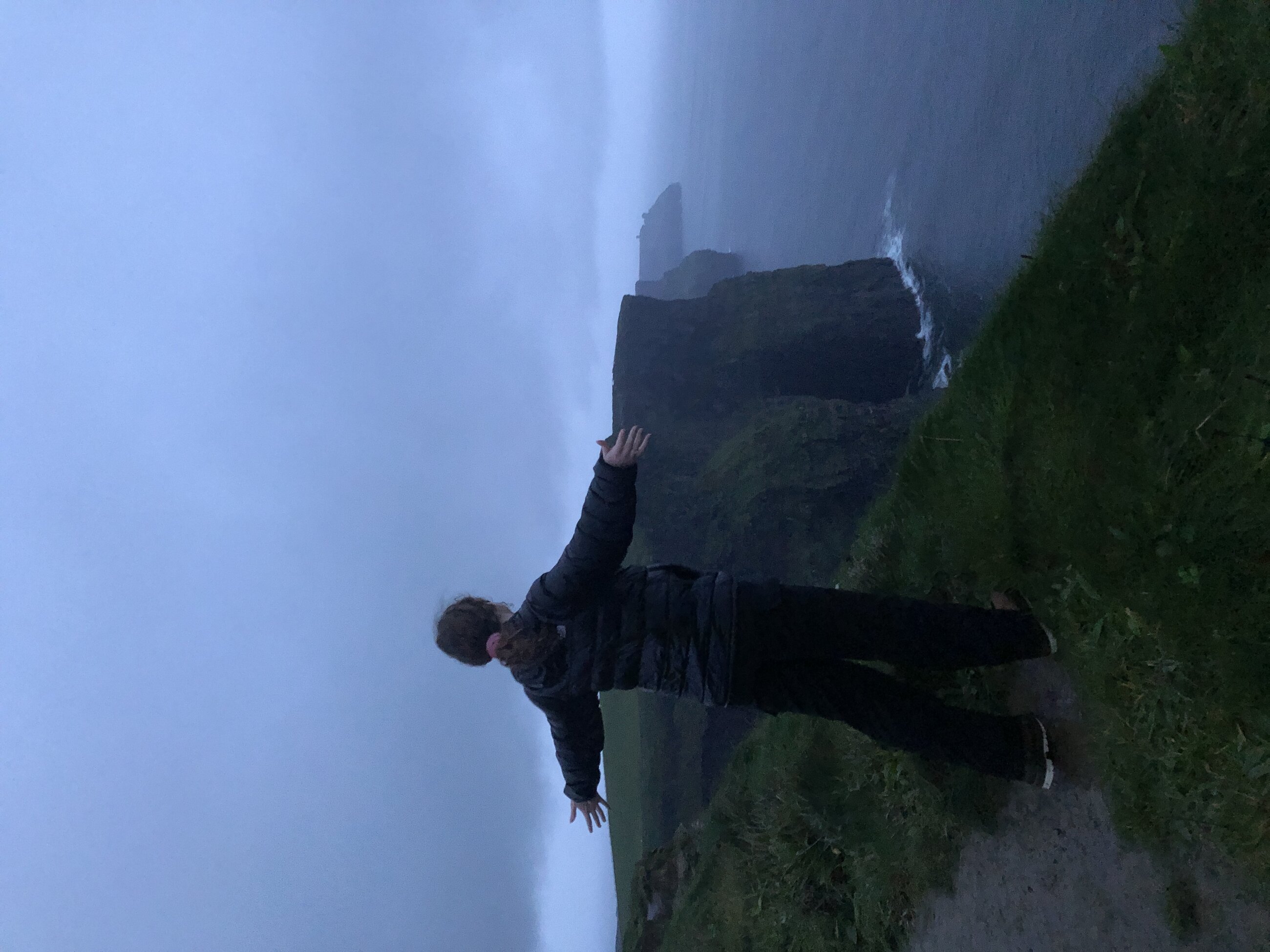 The wild Cliffs of Moher in Co. Clare.