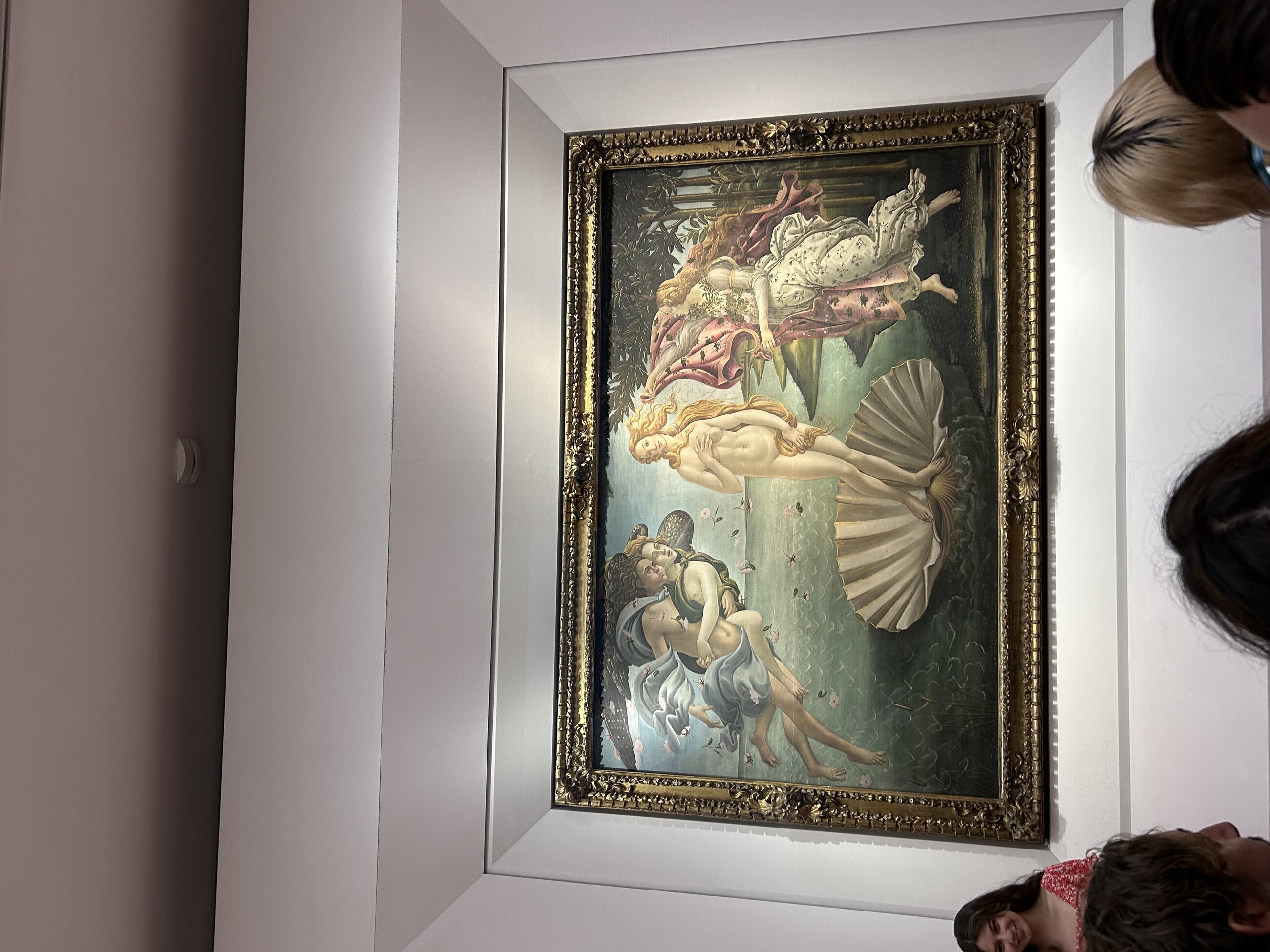 Botticelli's Birth of Venus at the Uffizi in Firenze