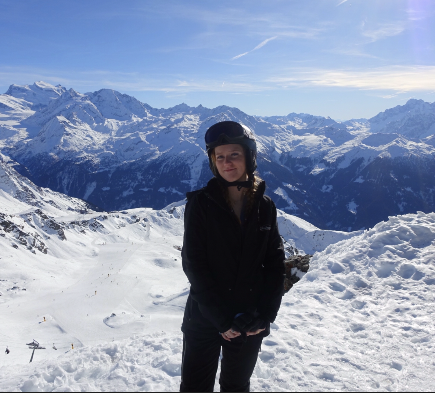 Skiing in the Swiss Alps!