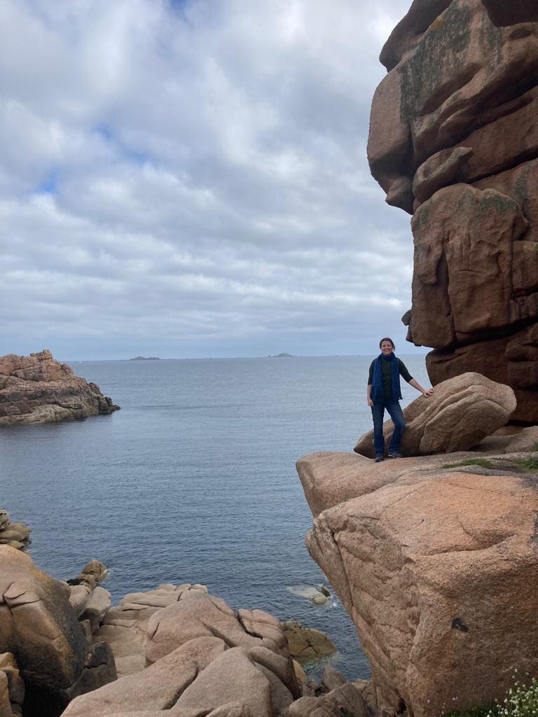 Photo from La Côte de Granite Rose, which I visited with my host family.
