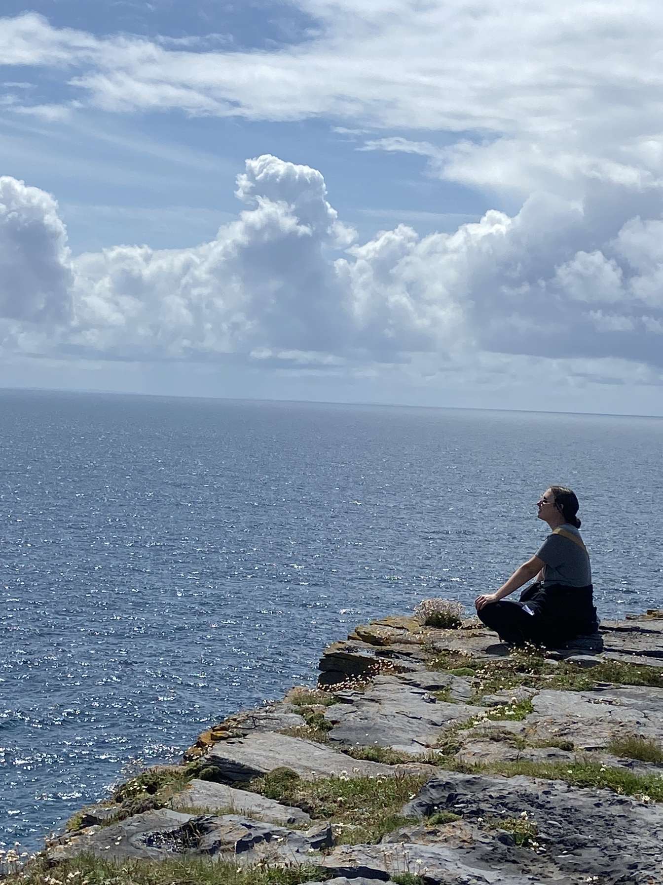 Me at the cliffs of the Aran Island Inisheer