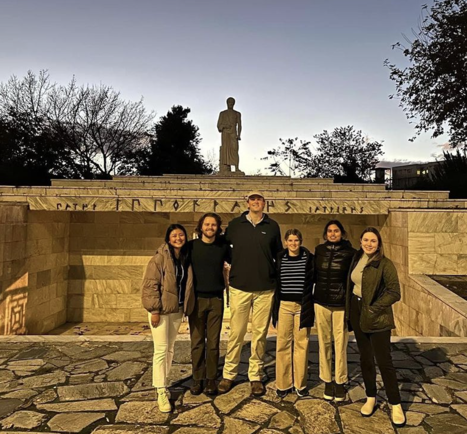 at the tomb and museum of Hippocrates