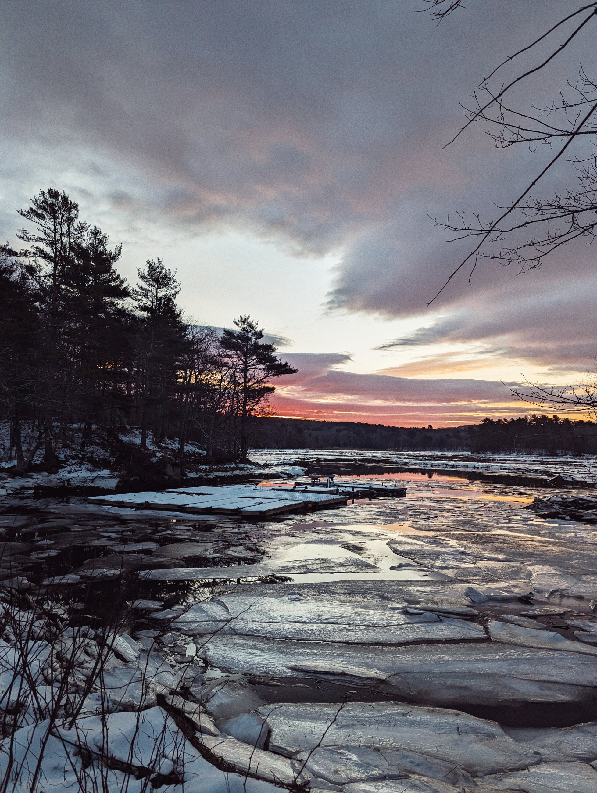 Waking up at 6 am has it's perks at Seguinland. Beautiful winter sunrise (Wintering 2024)