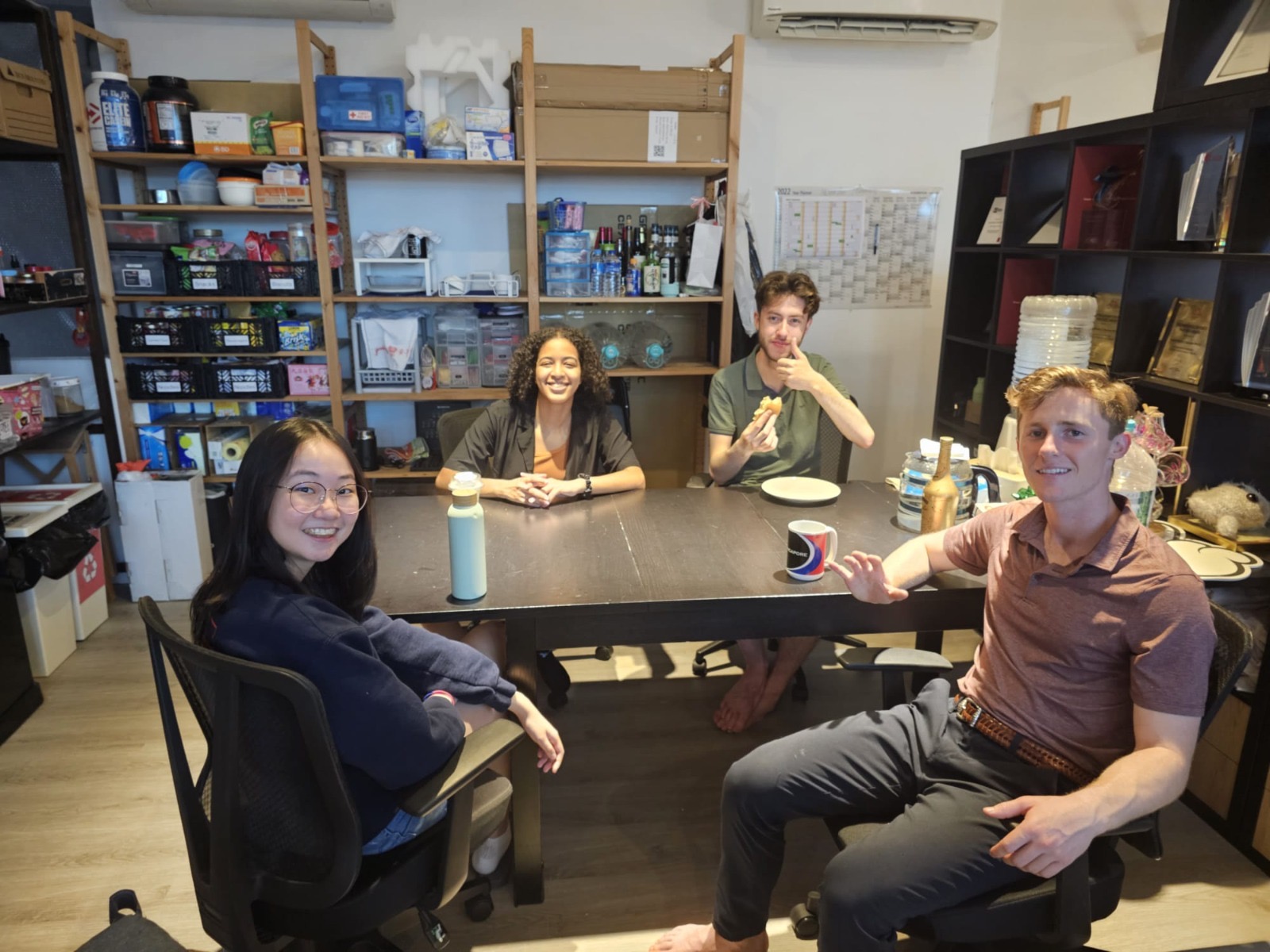 Me and my fellow interns in the office