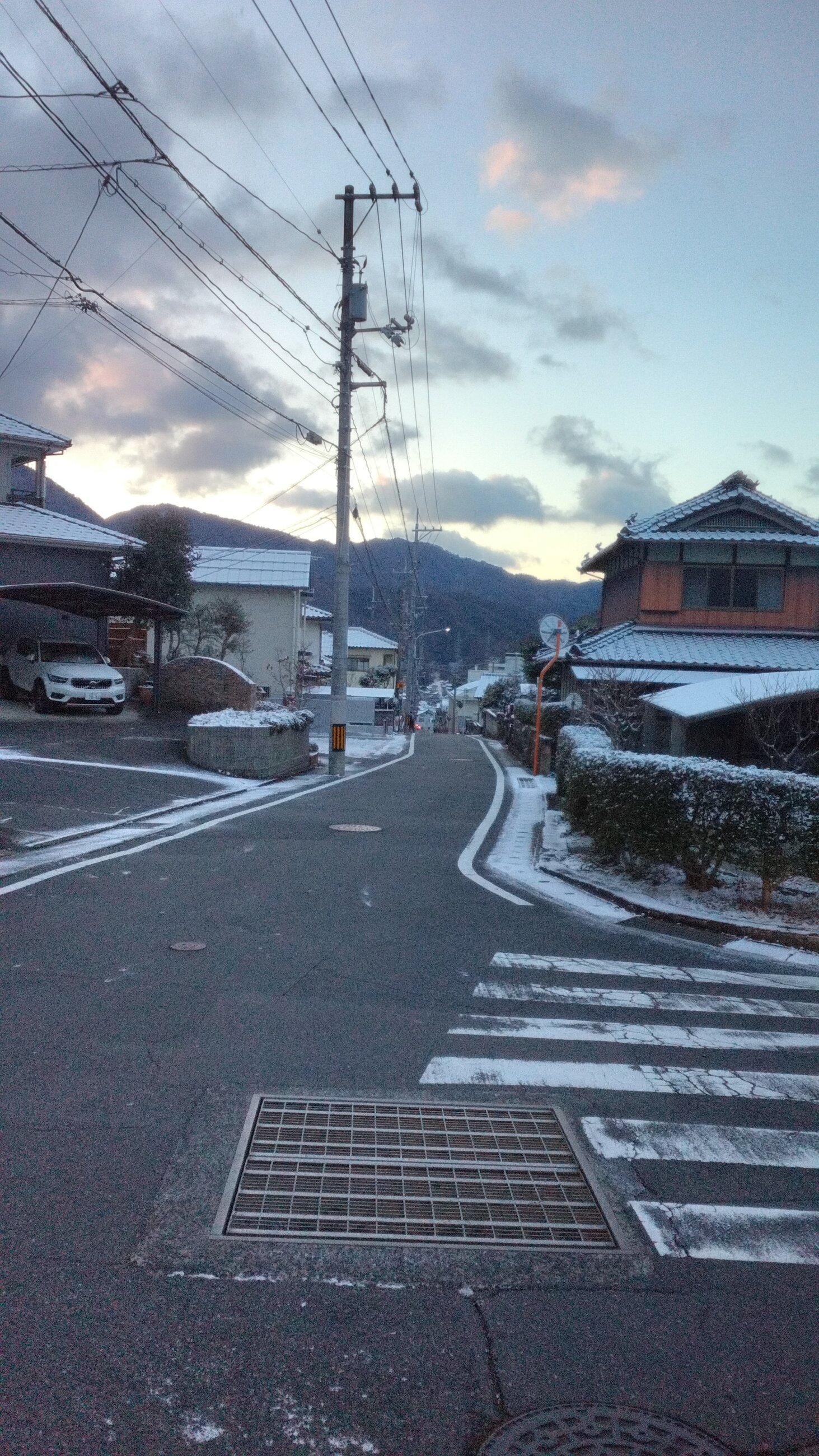 Snowy day, Hiroshima, Japan