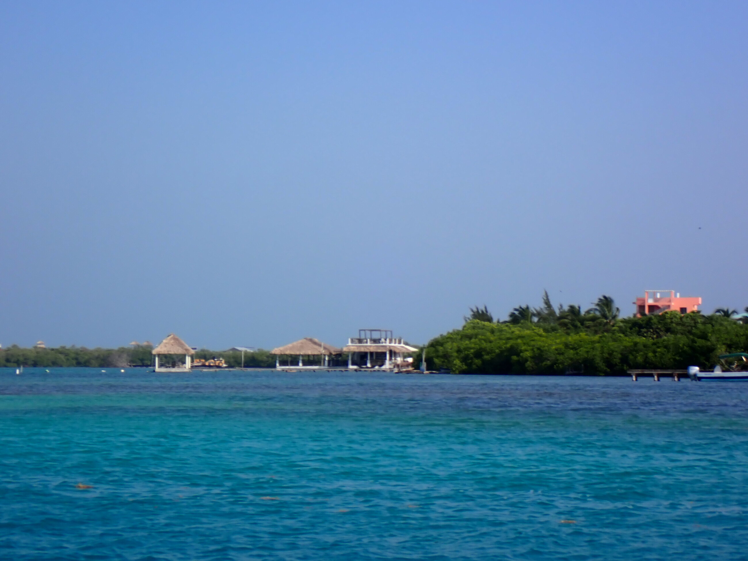 It was so beautiful in Belize. This is Caye Caulker