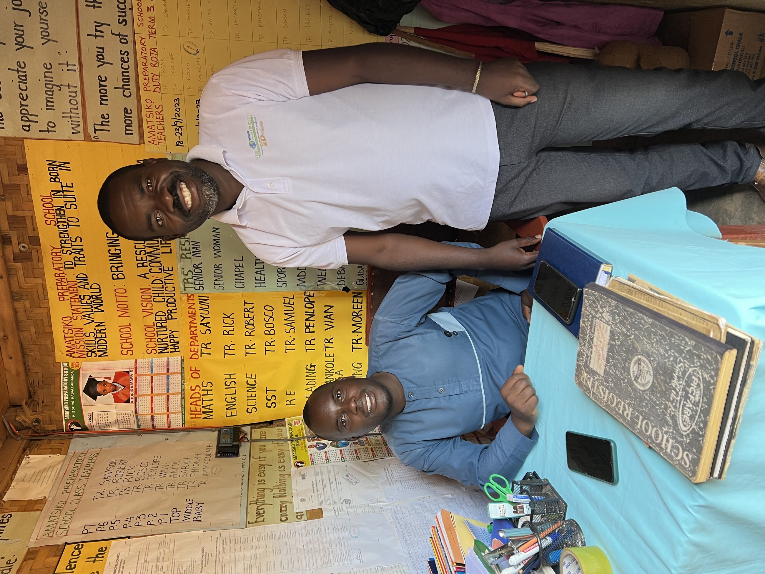 Alex and Alphonse, co-founders of Amatsiko School