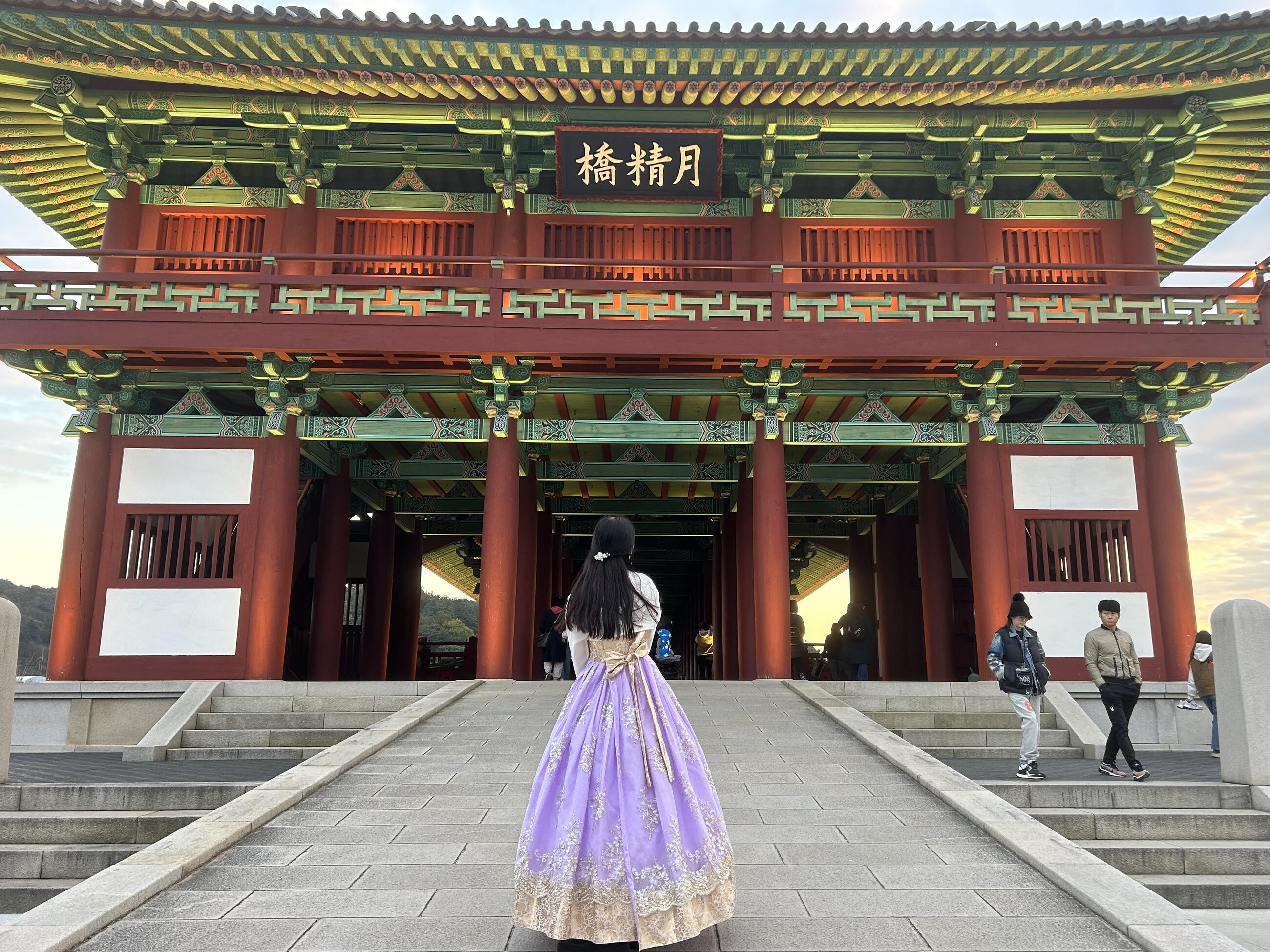 Wearing hanbok in Gyeongju