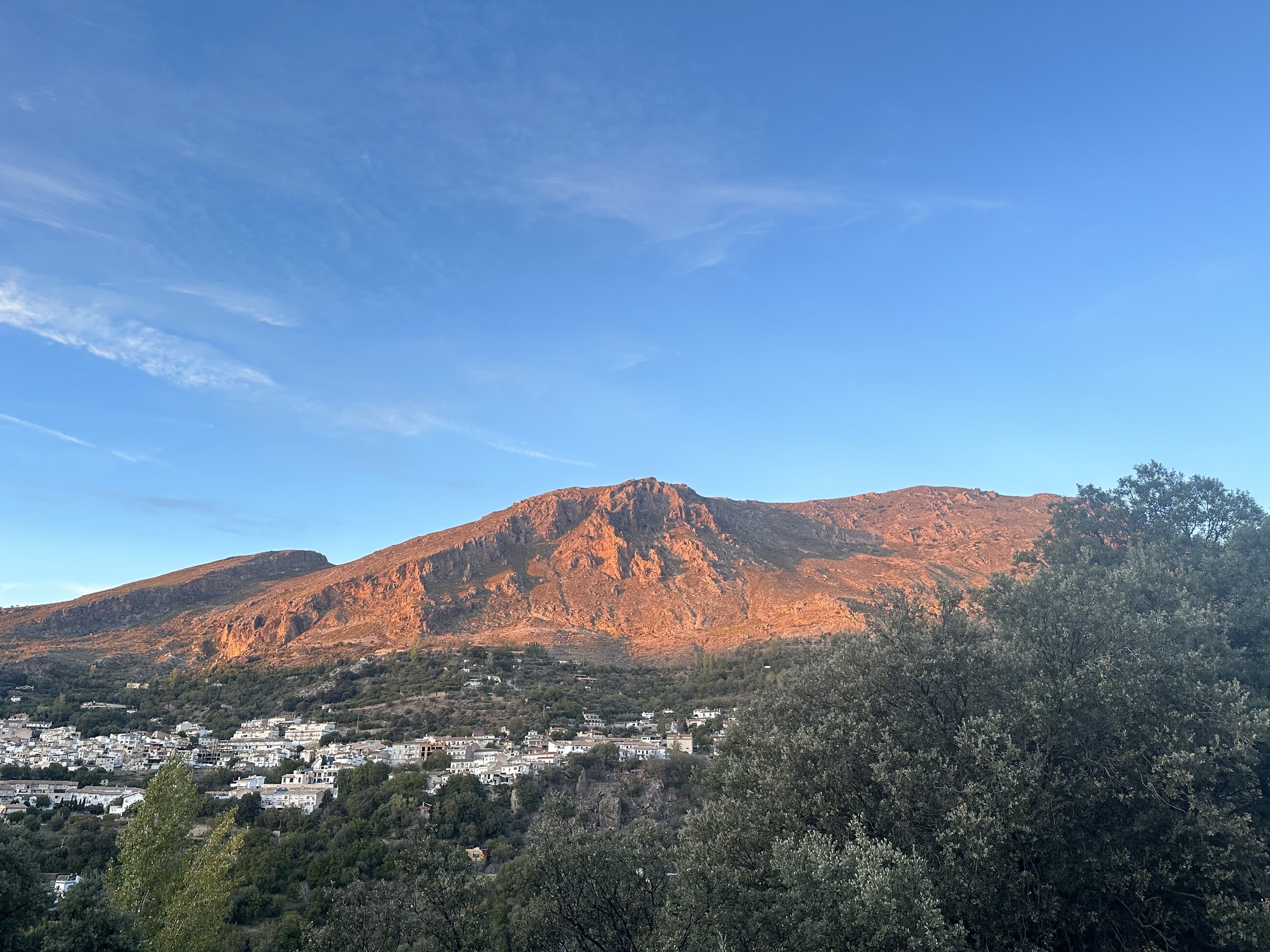 Hiking an hour outside the city
