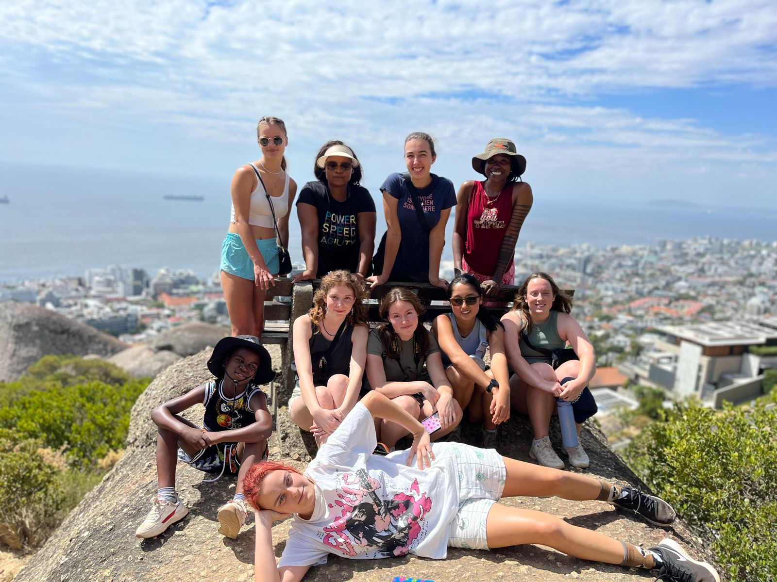 Hiking with friend sin Cape Town