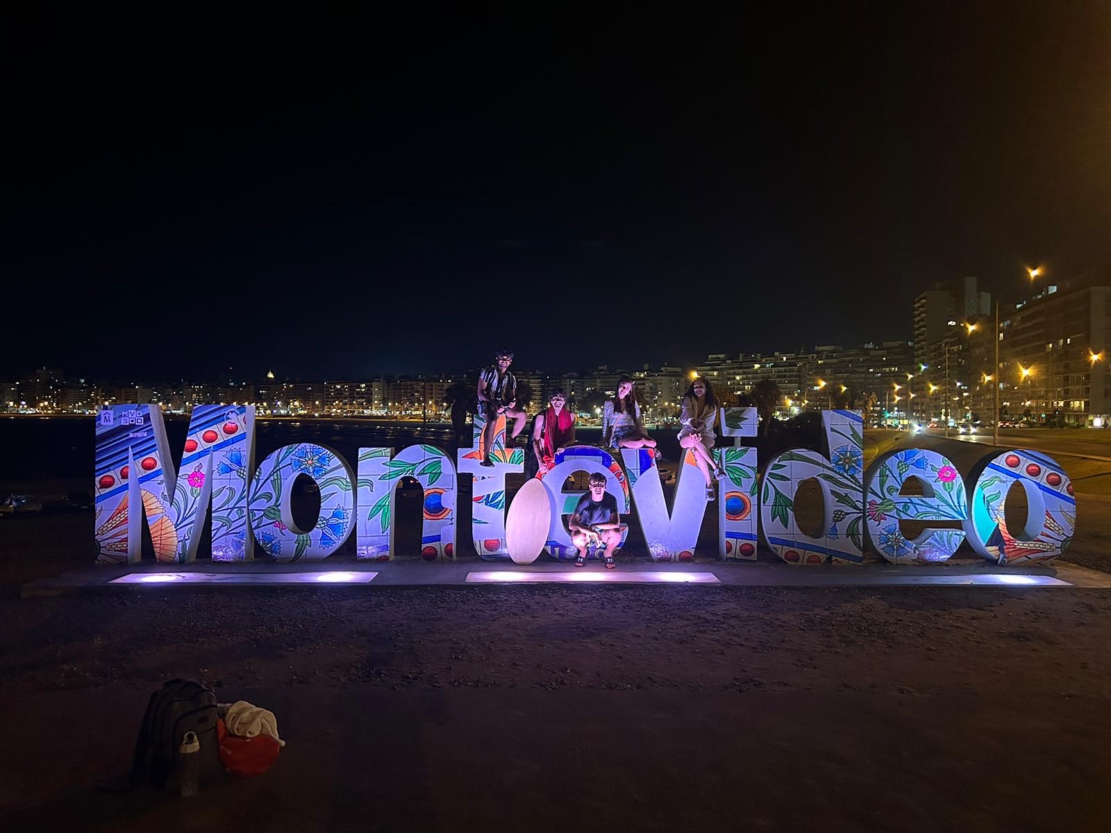 Me and others in USAC group in front of MVD letters