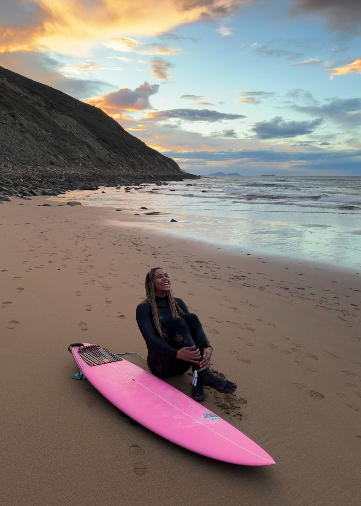 My first surf in the Basque Country