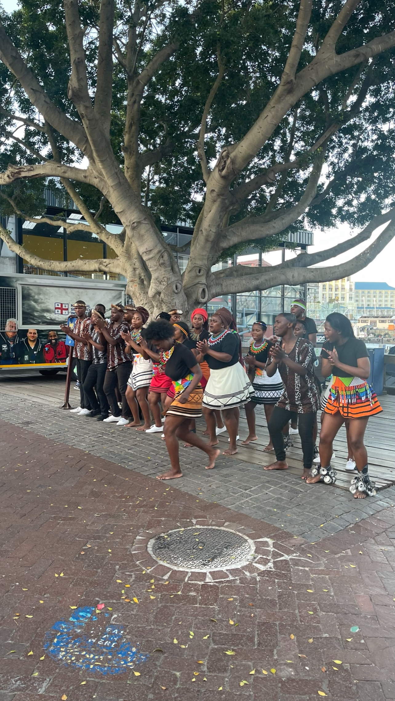 Saw a group performing traditional dances by the V&A waterfront in South Africa :)
