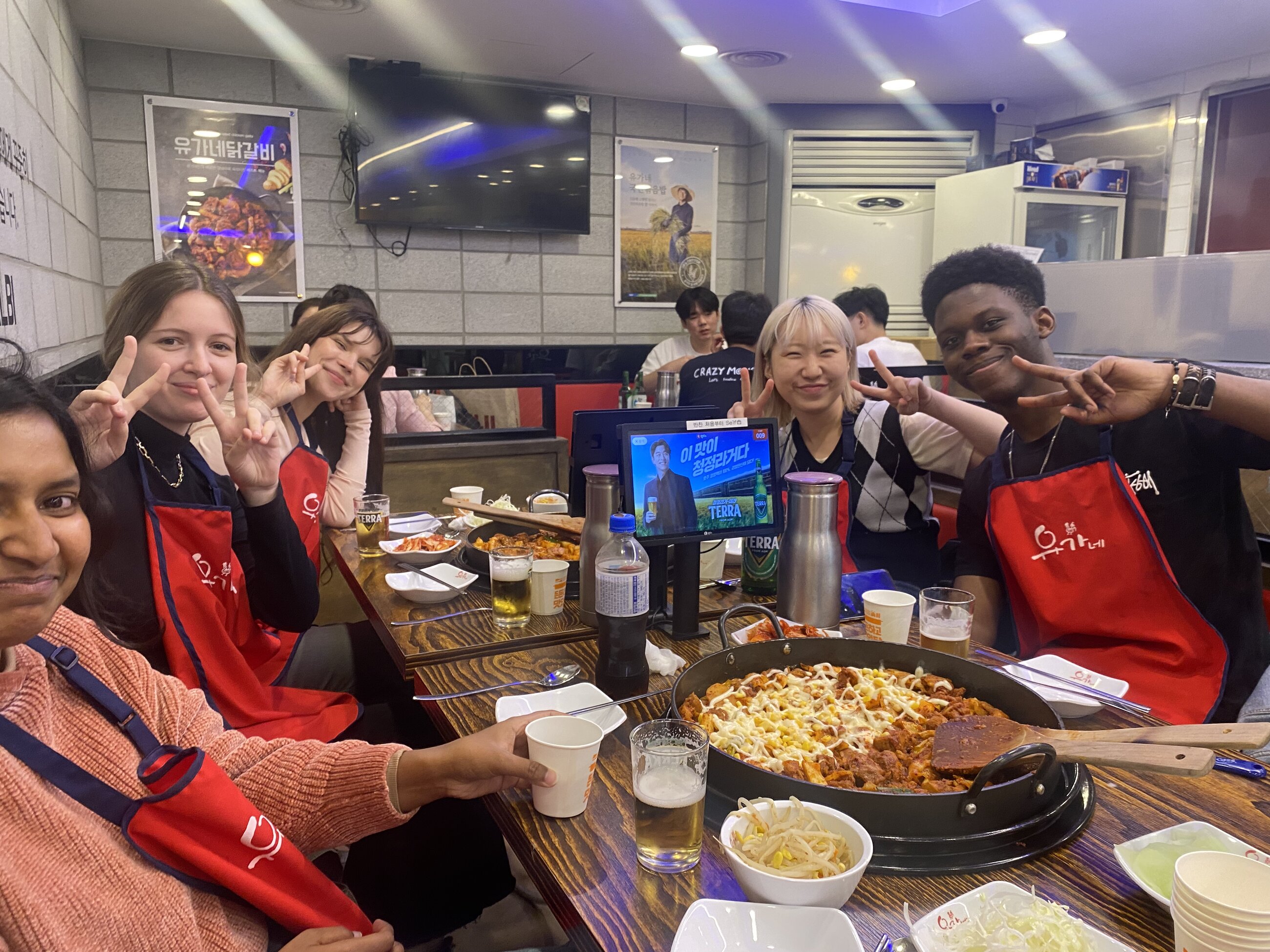 dinner with kgy interns