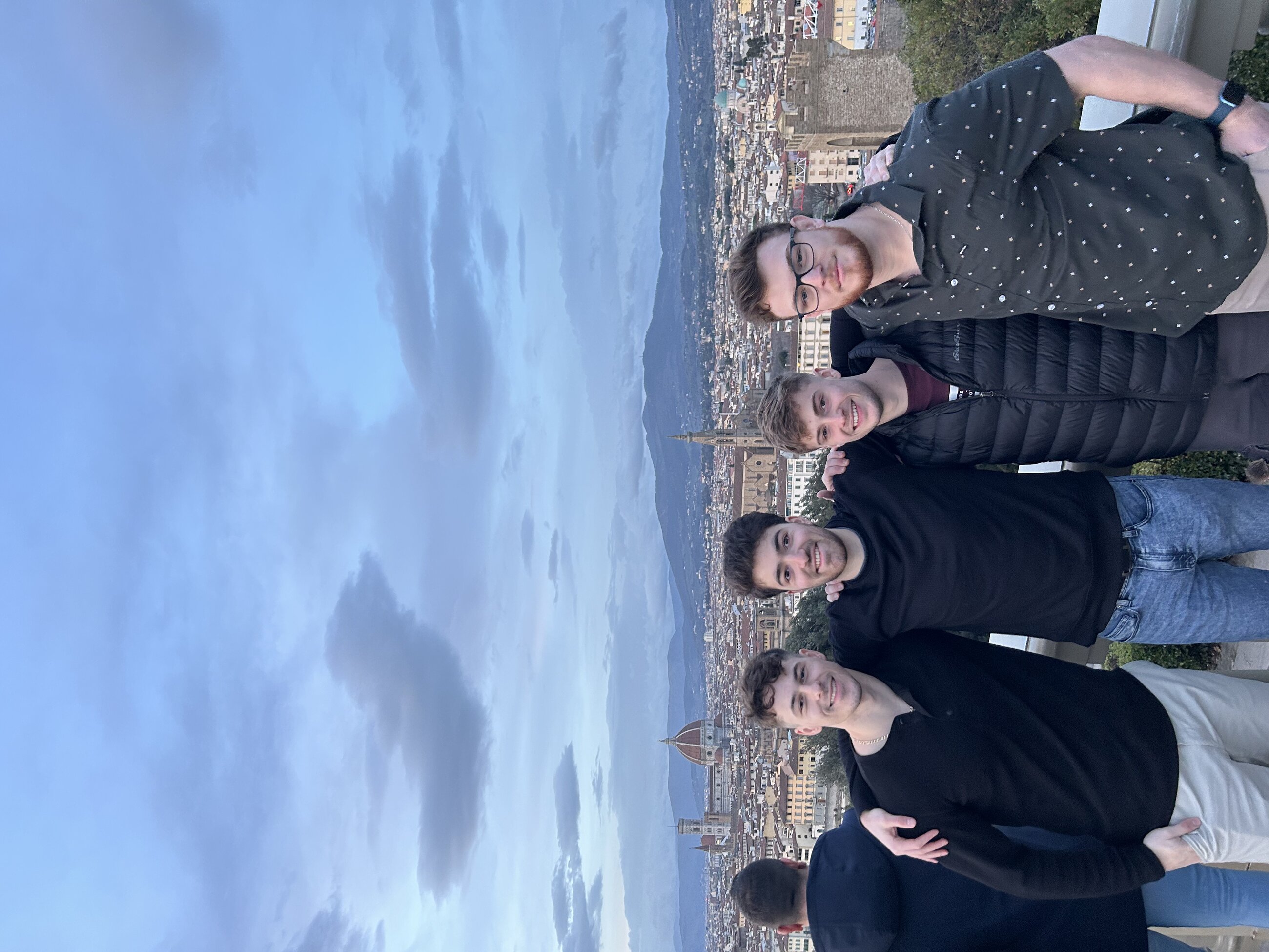 The fellas at Piazzale Michelangelo