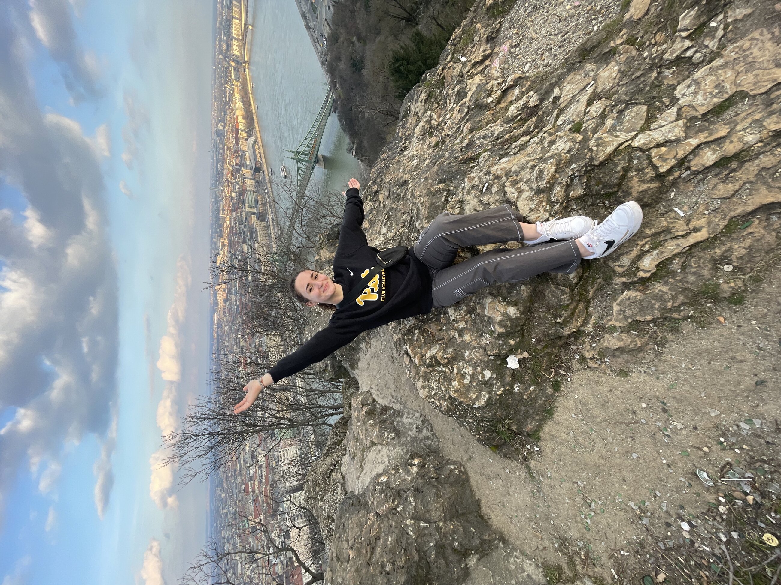 At the top of Gellert Hill!