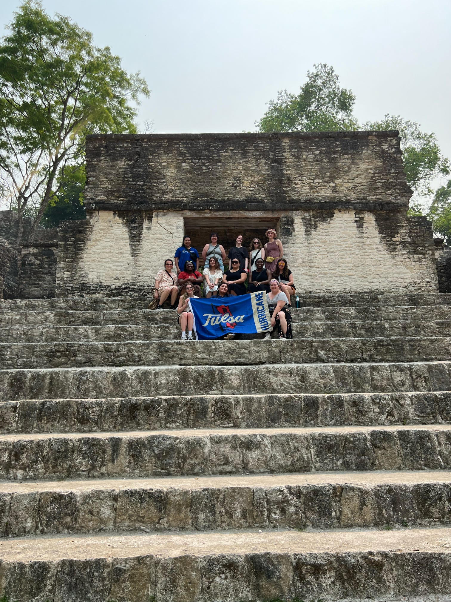Group photo at Cahal Pech