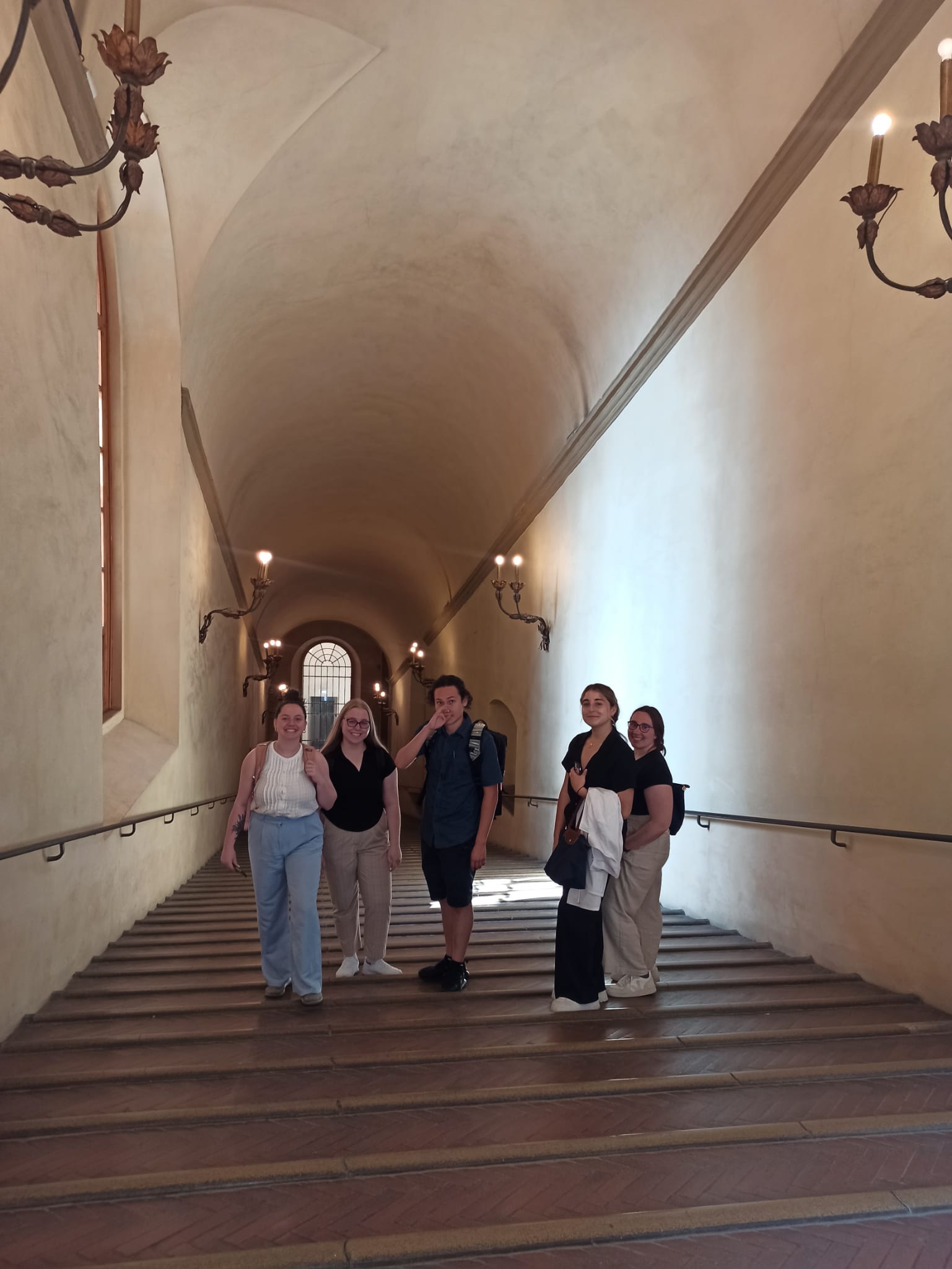 Walking to an Art Gallery