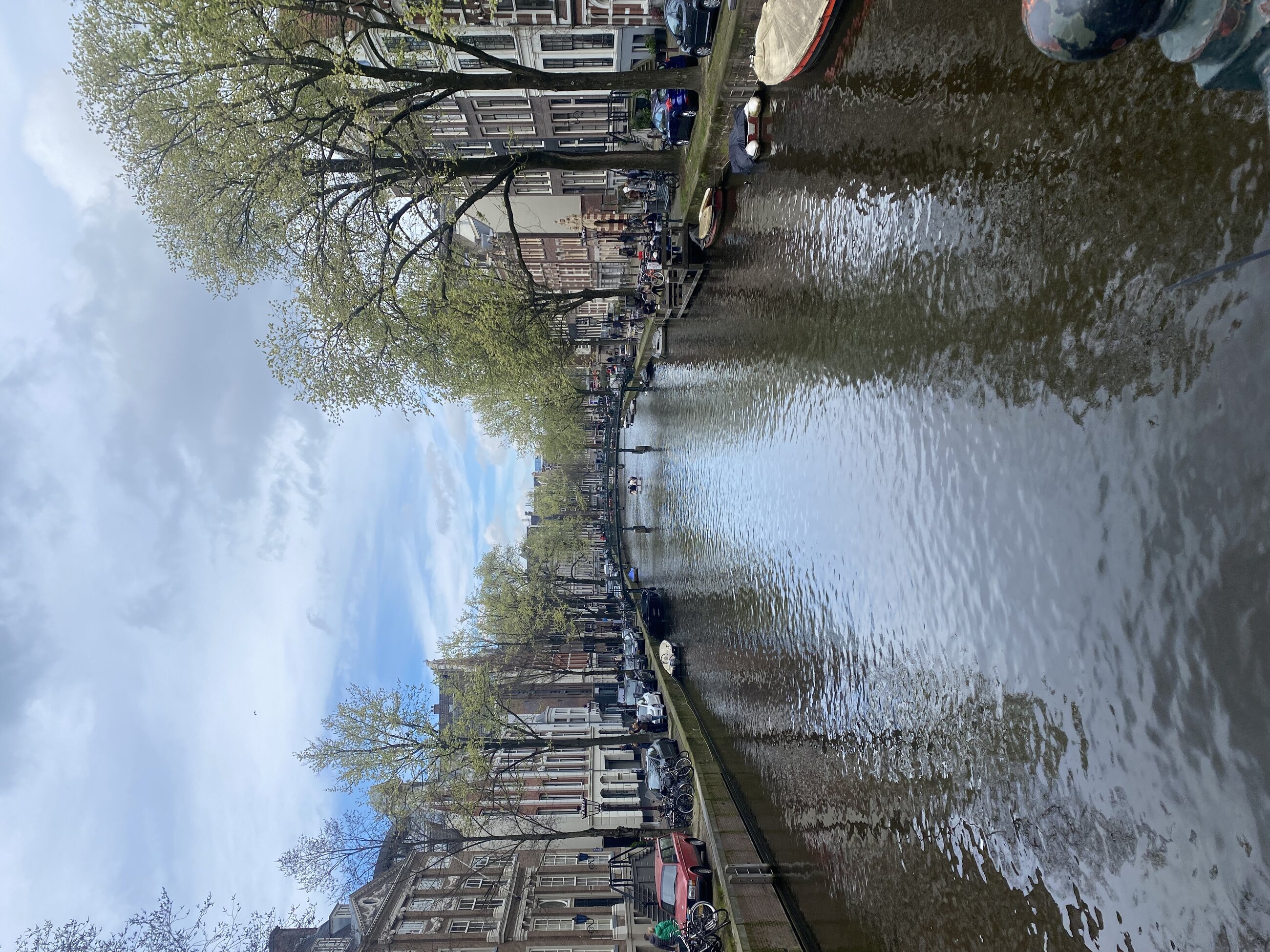 A typical view walking through the canals