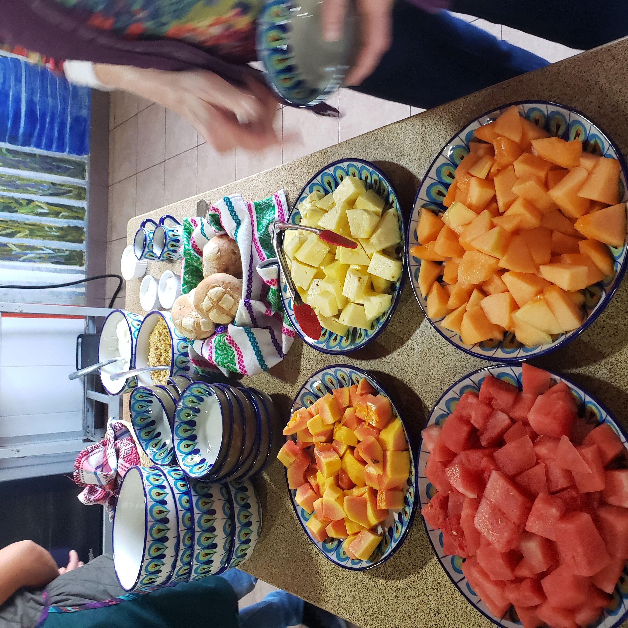 The food was amazing!