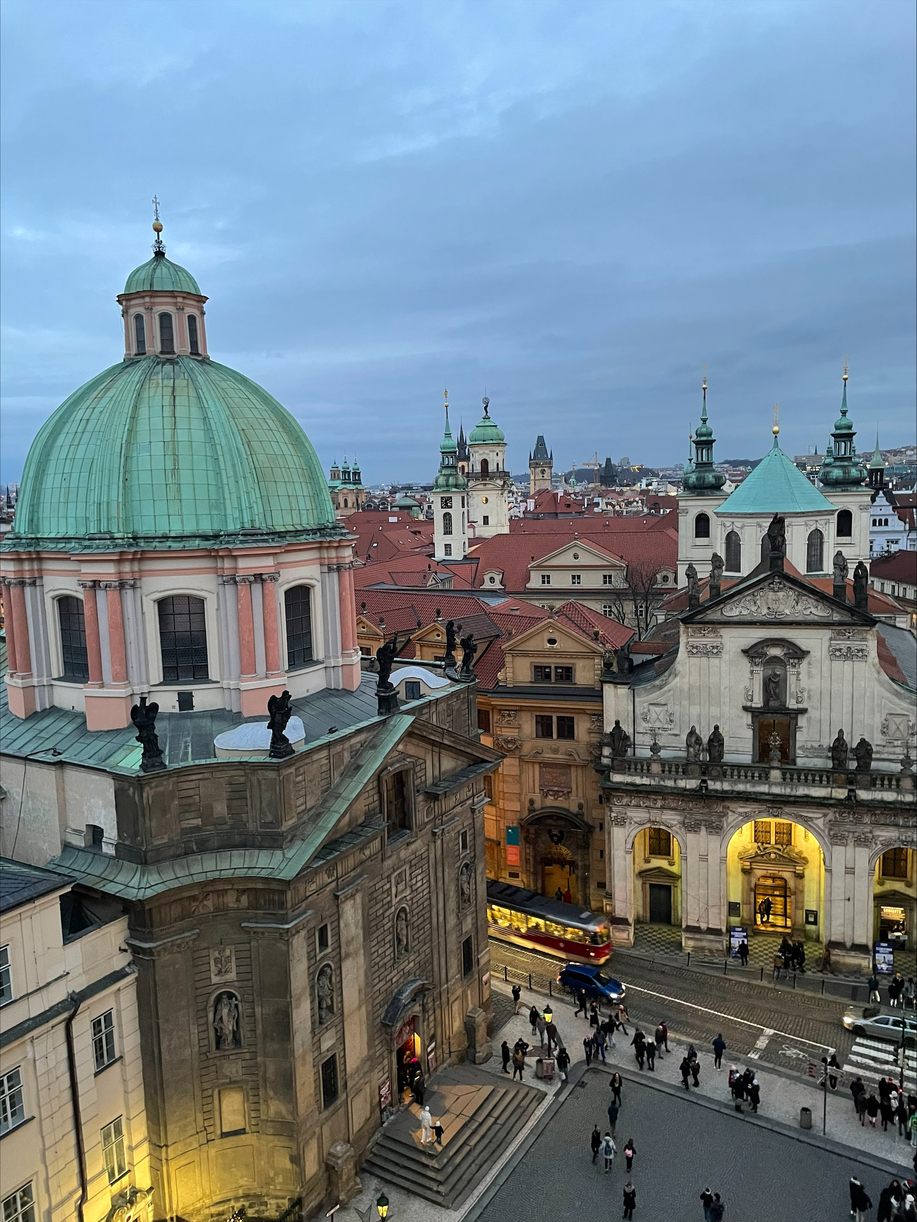 A view of Prague city center.