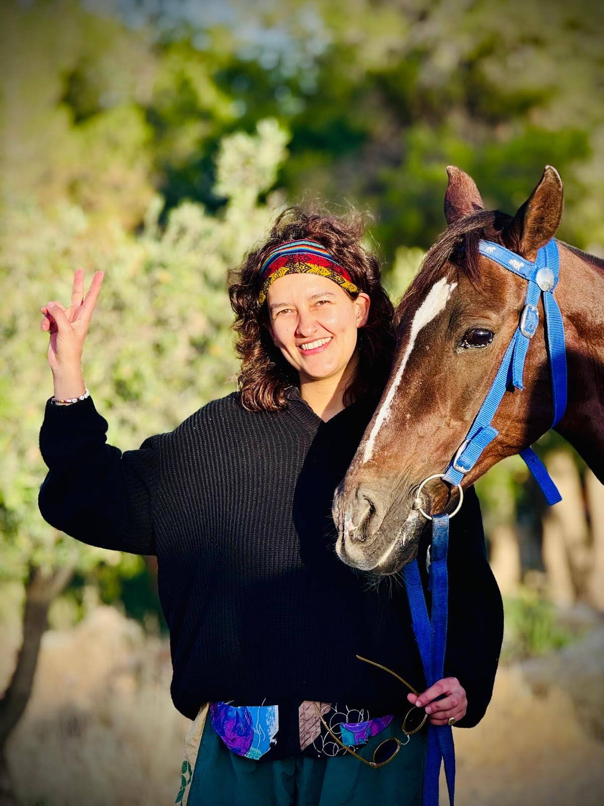 Sunrise horse riding