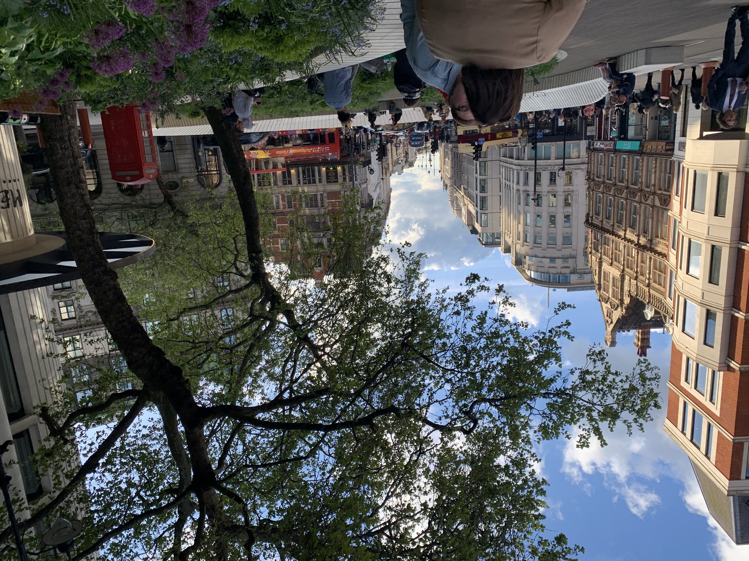In West End right in front of Somerset House 