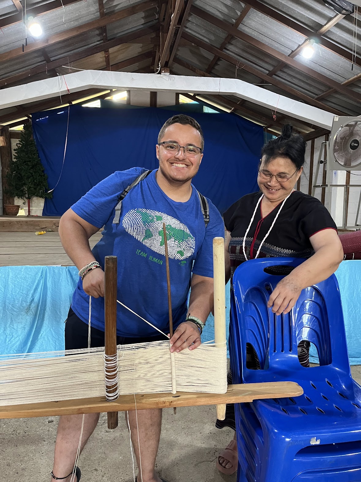 Weaving with the Local Women