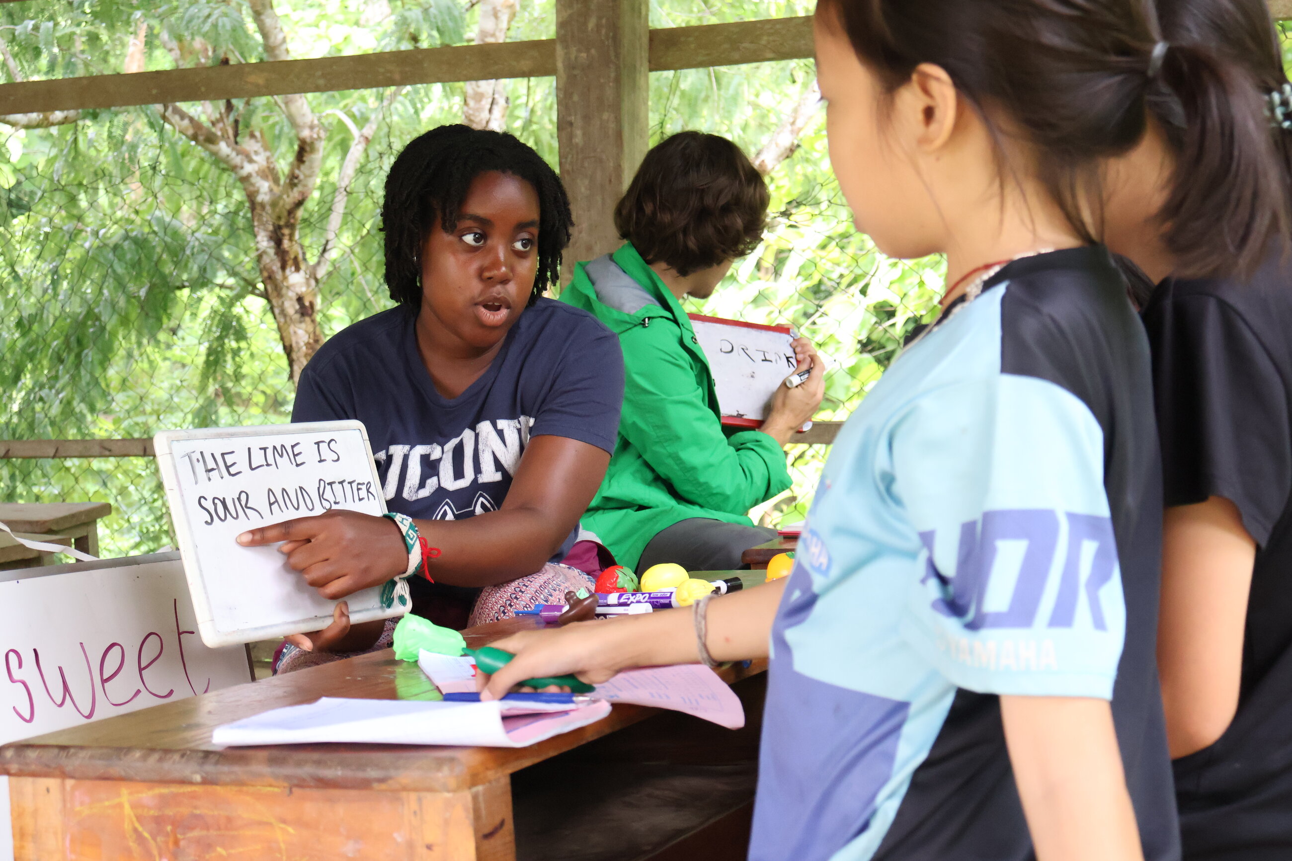 Teaching English in the local school