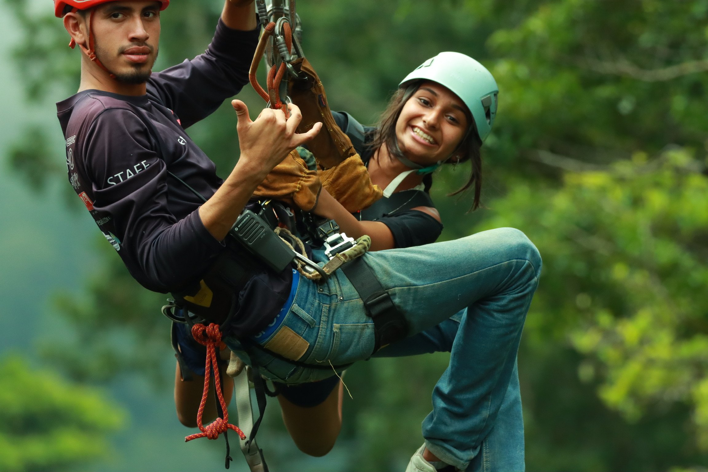 Zip lining at monteverde