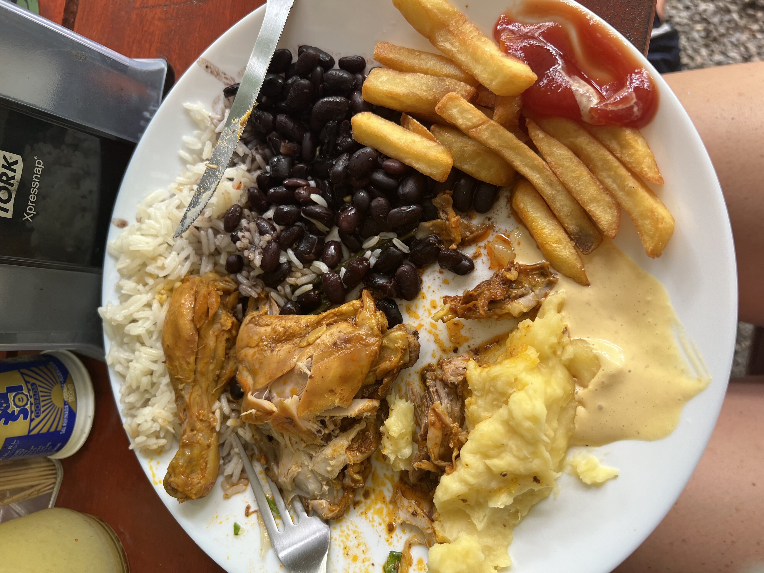 This was one of the meals we had for lunch at a restaurant.