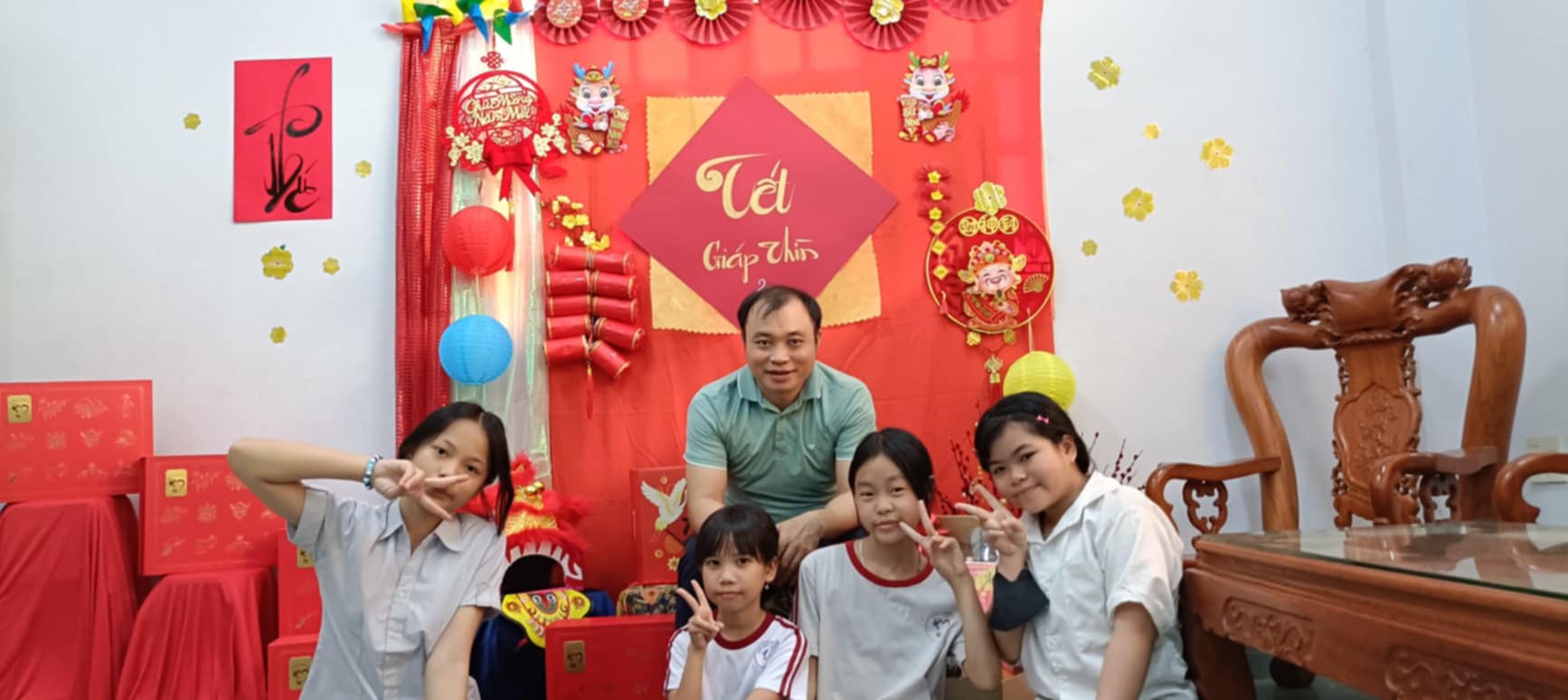 Lunar New Year Celebration with stutents 1