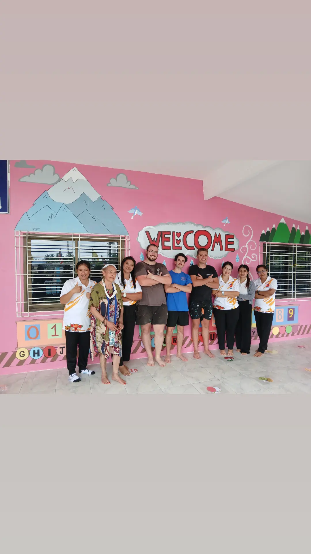 School staff and volunteers.