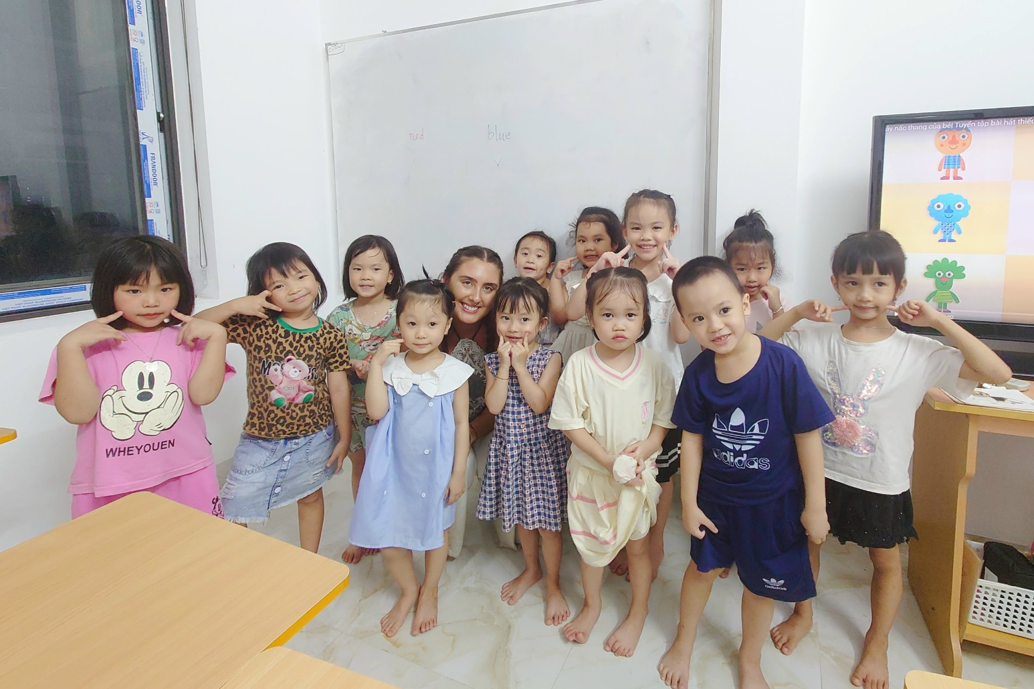 My kindergarten class in Ha Giang Vietnam