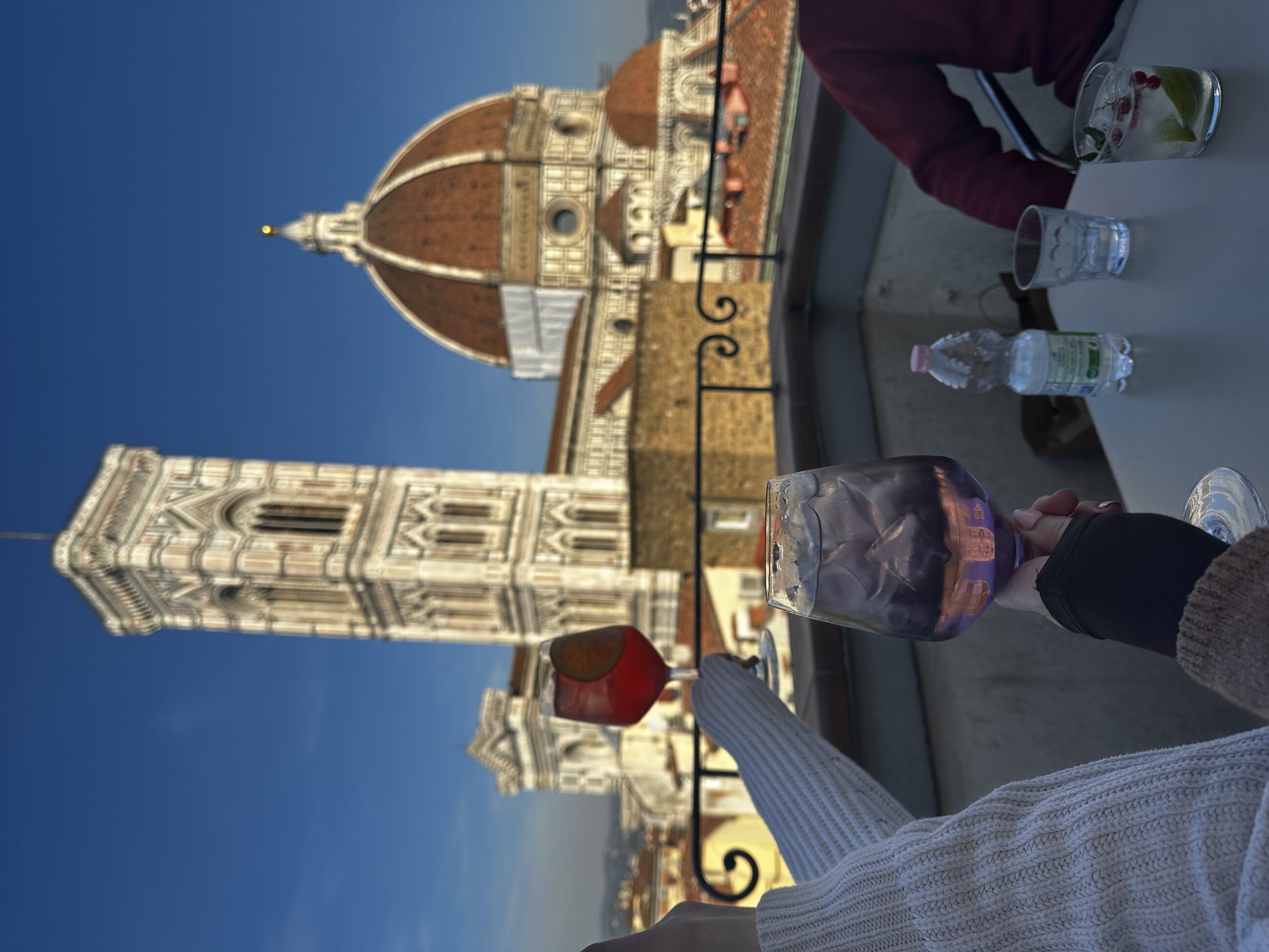 Rooftop bar overlooking the Duomo