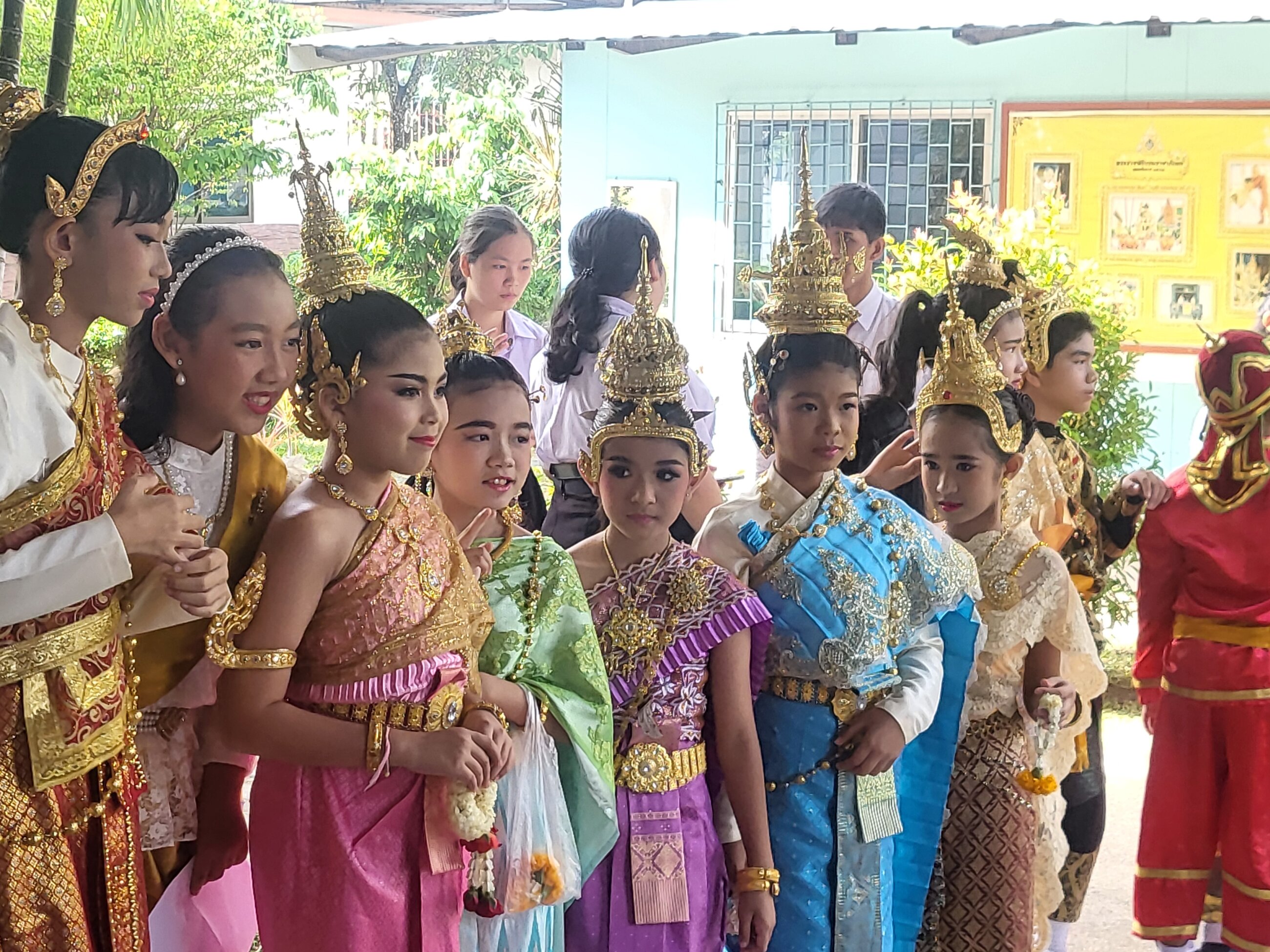 dressed kids at the activity performance