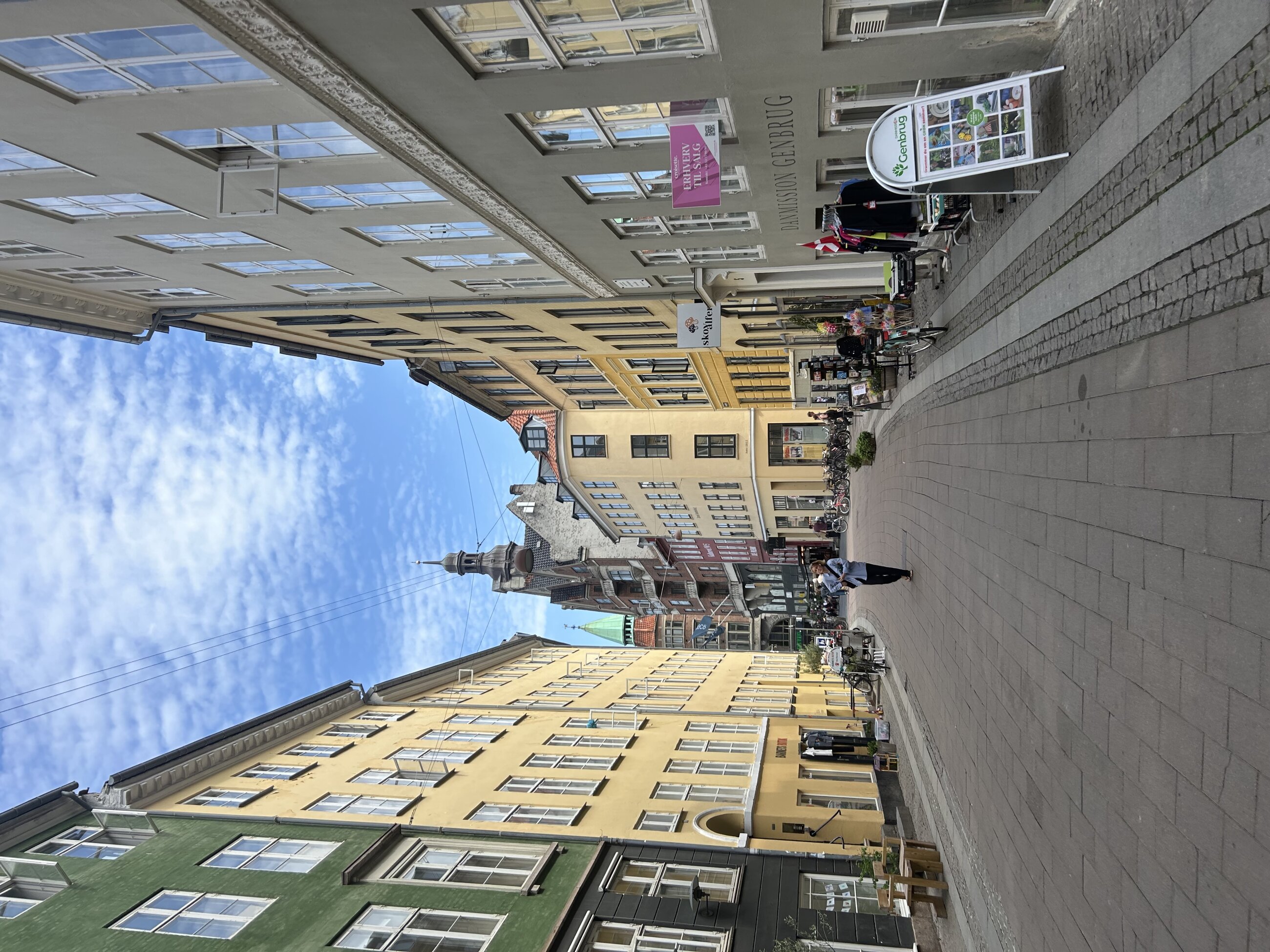Walking through the city and admiring the beautiful buildings