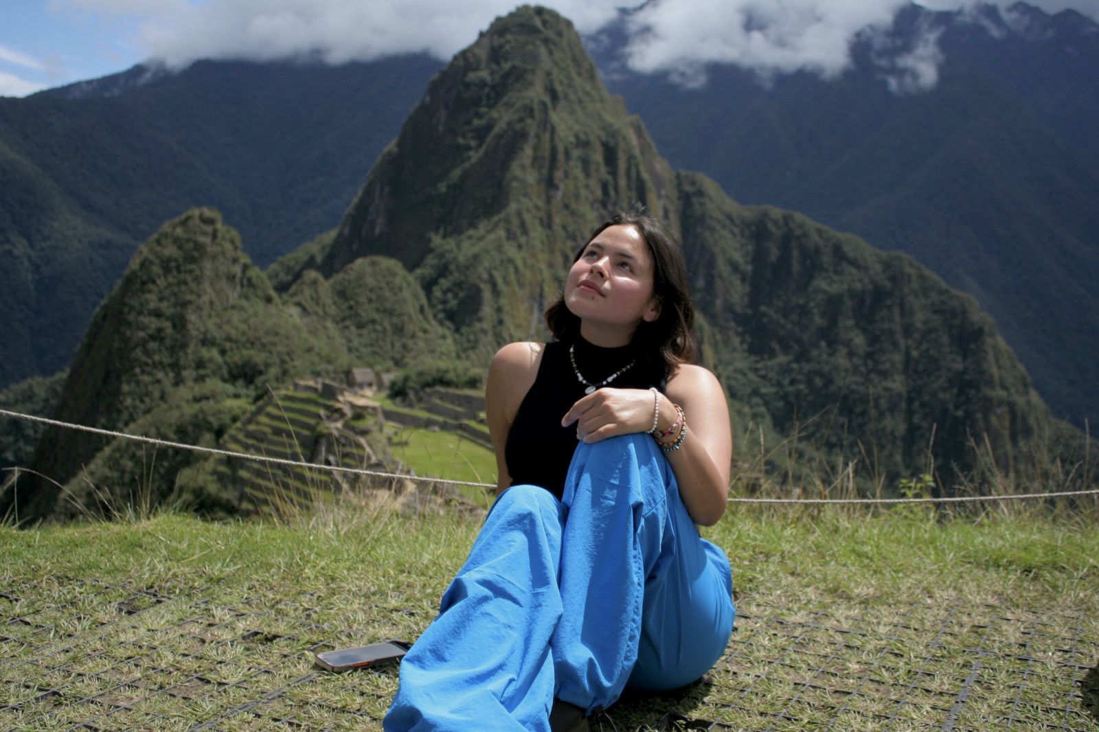 Soaking in Machu Picchu