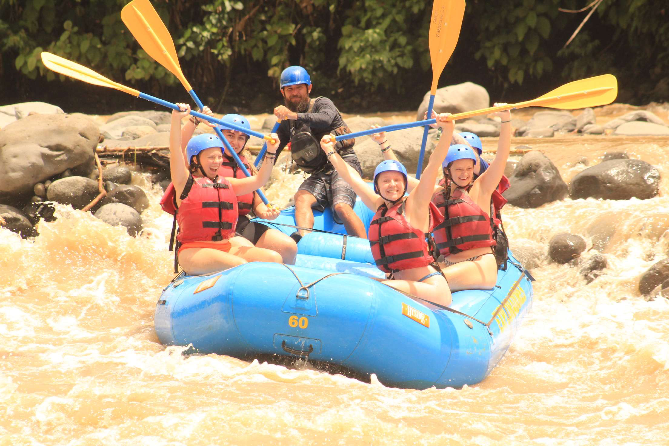 White Water Rafting down the Pacuare River after a night of glamping