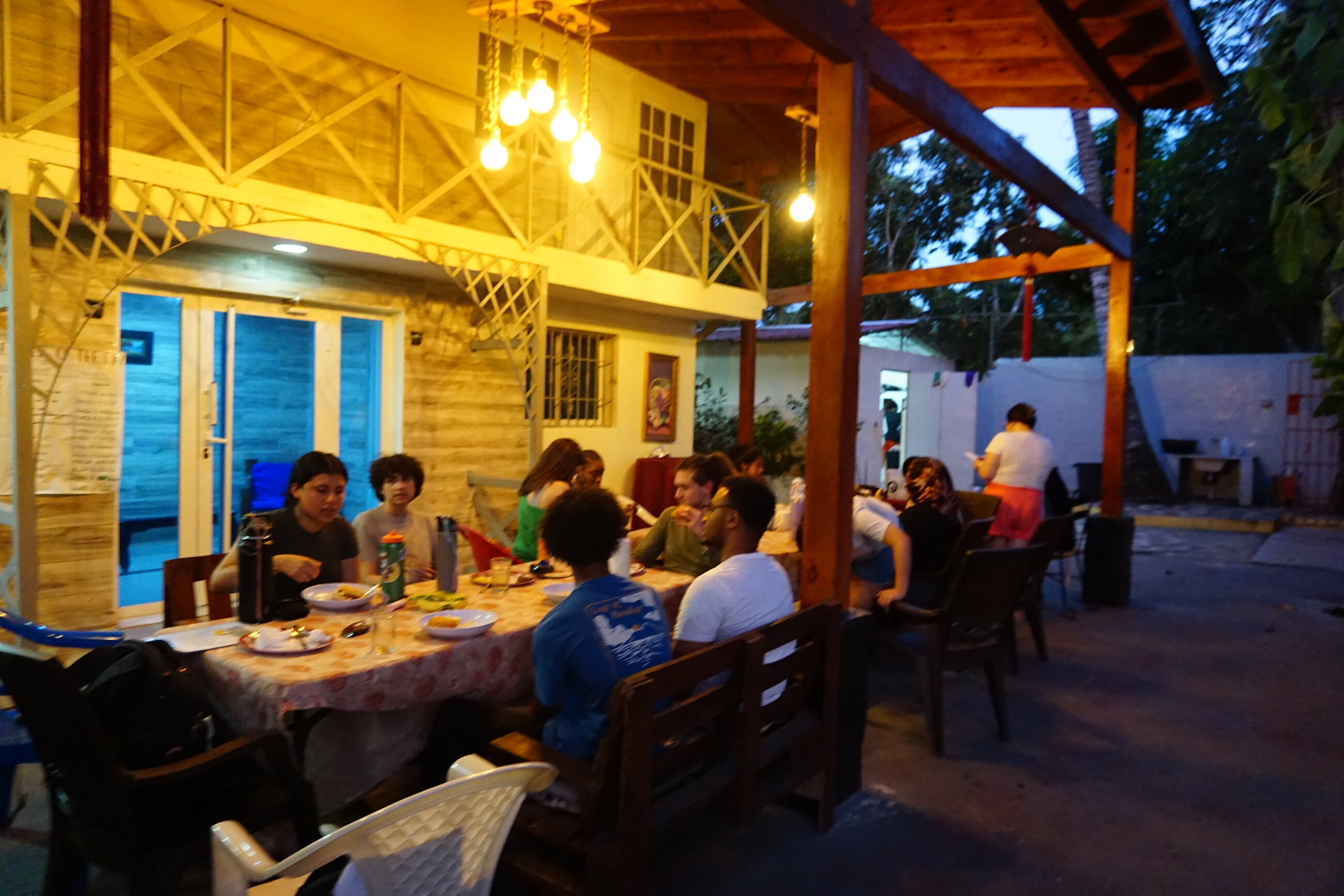 A bunch of us in the dining area!