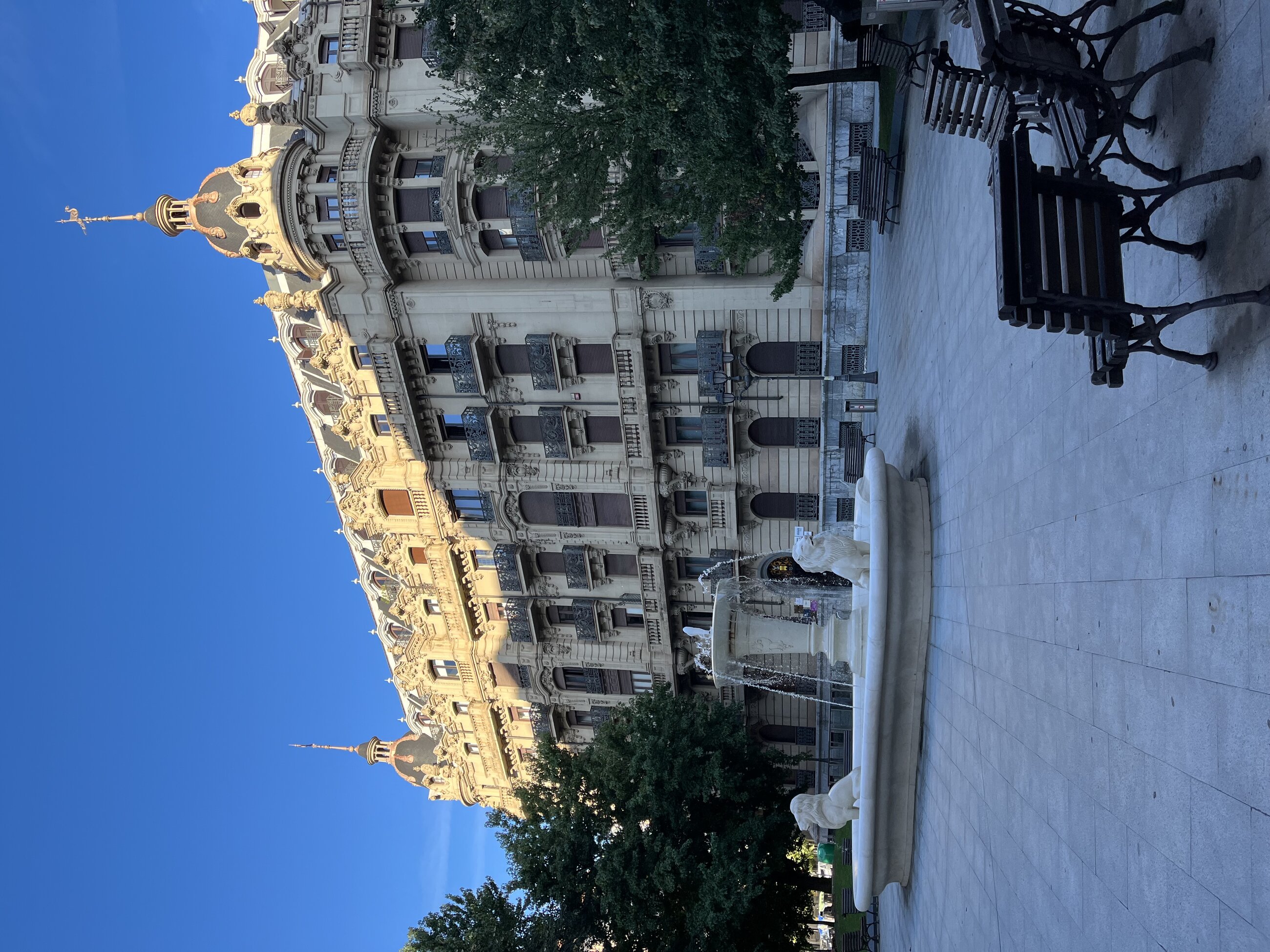 One of the squares you often find people hanging out in!
