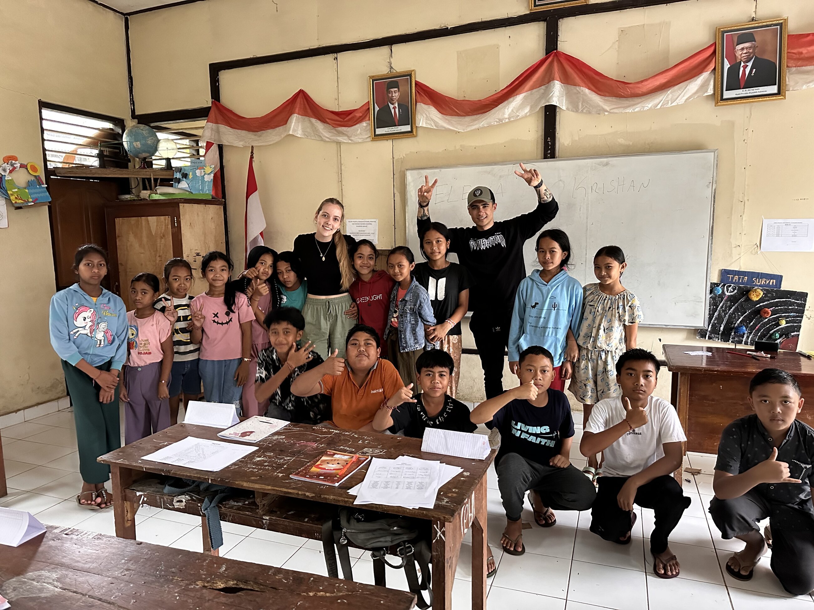 The sweet children we taught