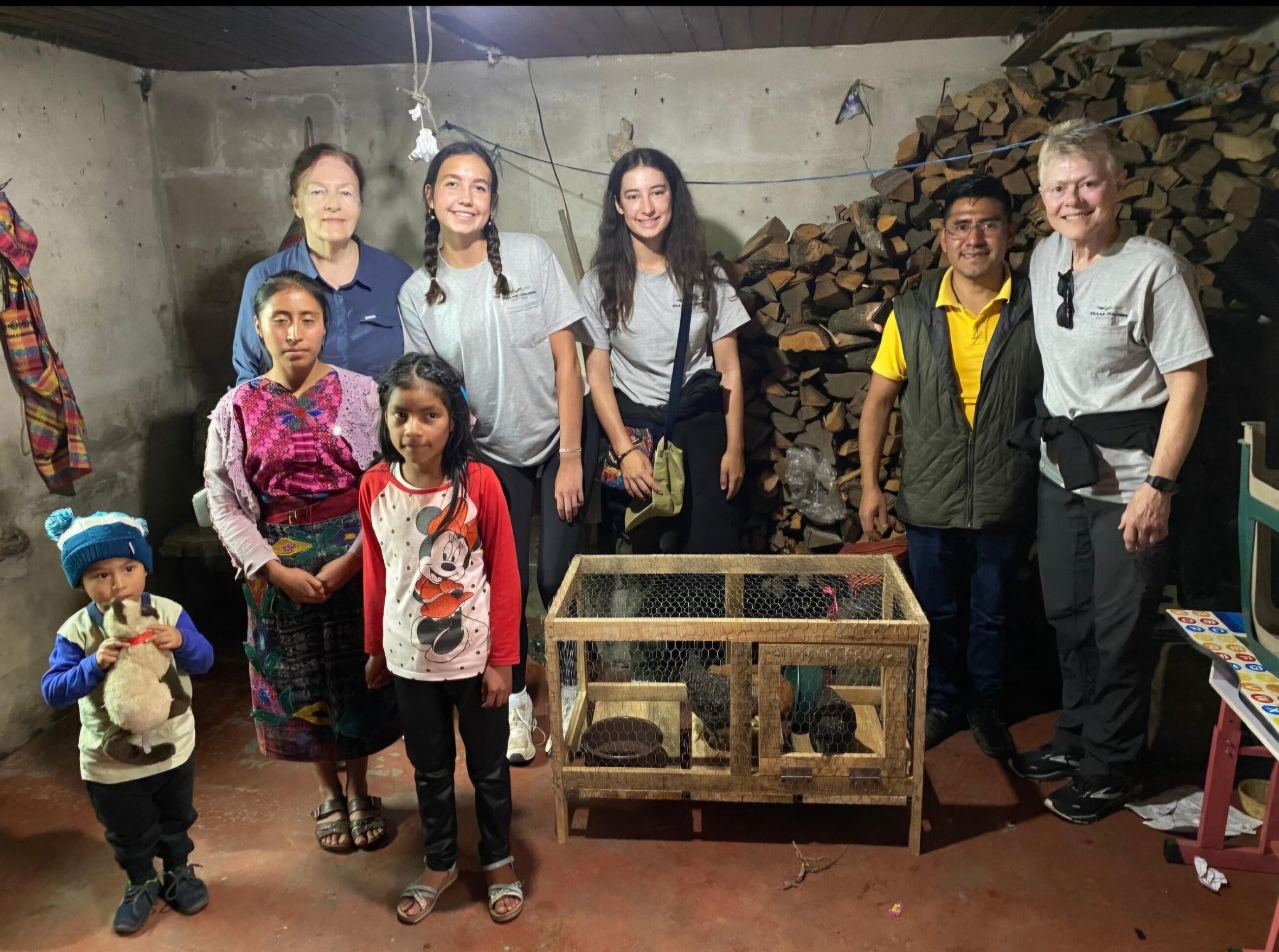 Building and delivering Chicken coops and chickens to families