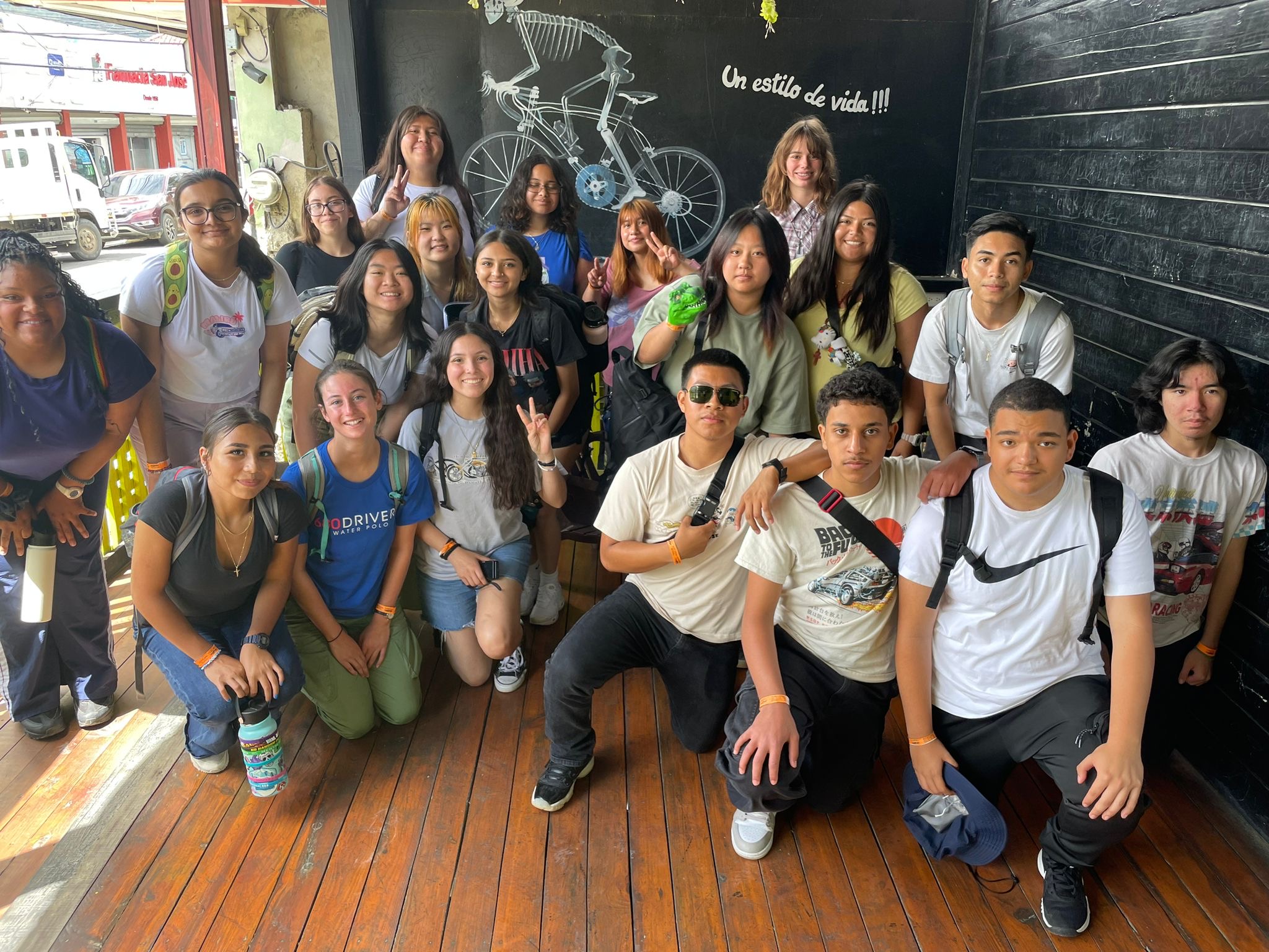 Us after learning about our Community Action Project