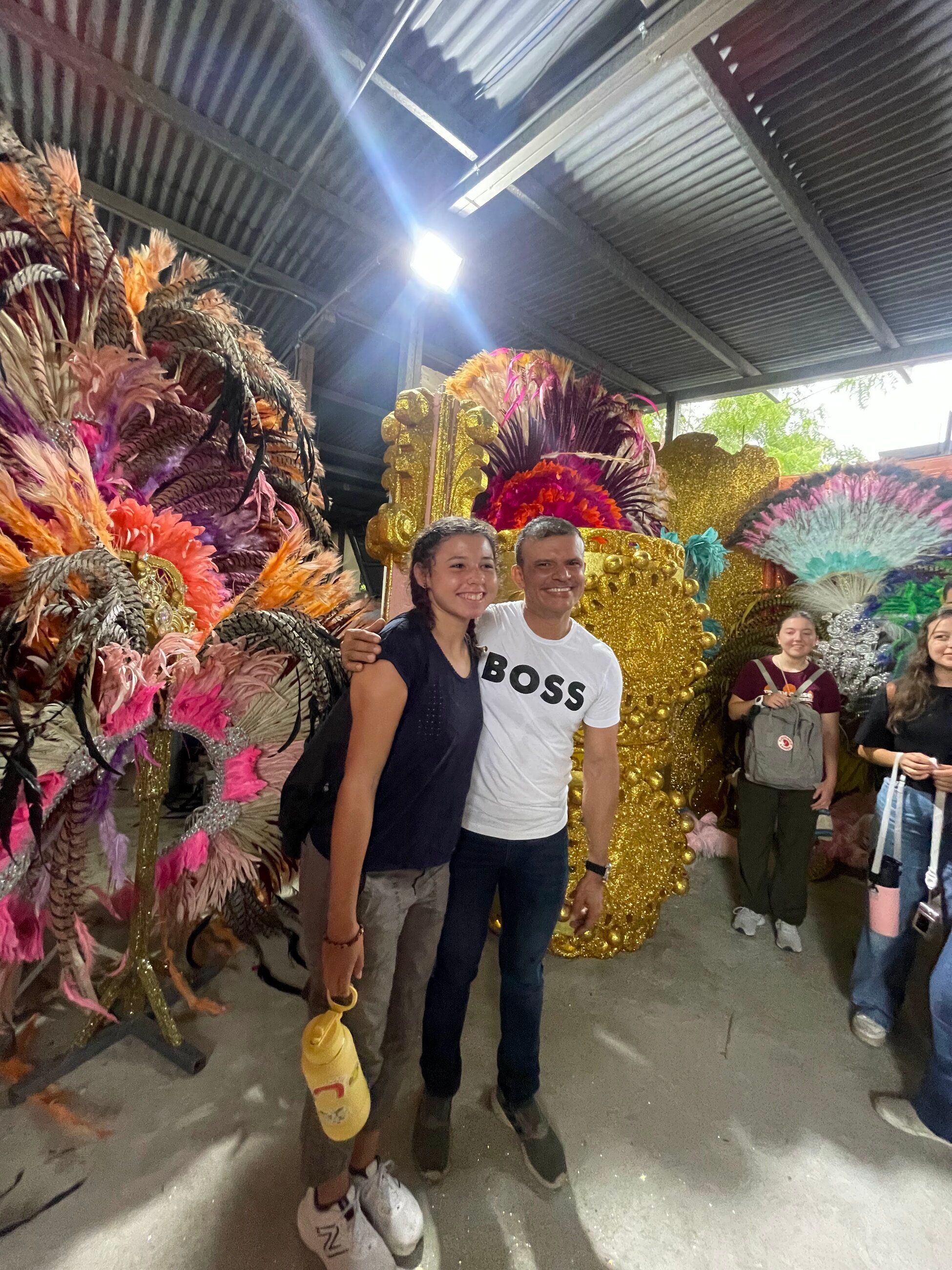 Roberto, the designer who designs elaborate outfits for the famous, "Carnival de Las Tablas"!!